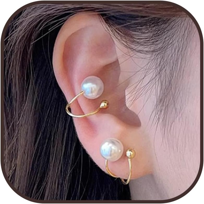 Manufacturer  Ear Cuffs Non Piercing Ear Cuff Earrings for Women Trendy Clip on Cartilage Earring Stacks Non Pierced Fake Earrings Jewelry Birthday Christmas Gifts Stocking Stuffers  earring