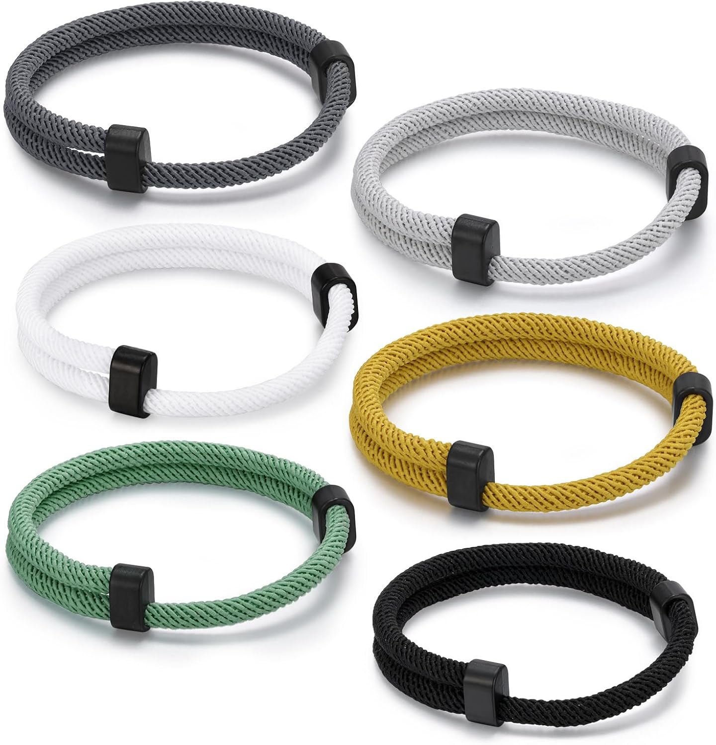 Manufacturer  TempBeau Nautical Braided Rope Bracelets Set - 6 Pcs Adjustable Braided Cord Bracelet, Handmade Navy Marine String Bracelet with Metal Knot, Men Women Braided Bracelets Gifts  bracelets
