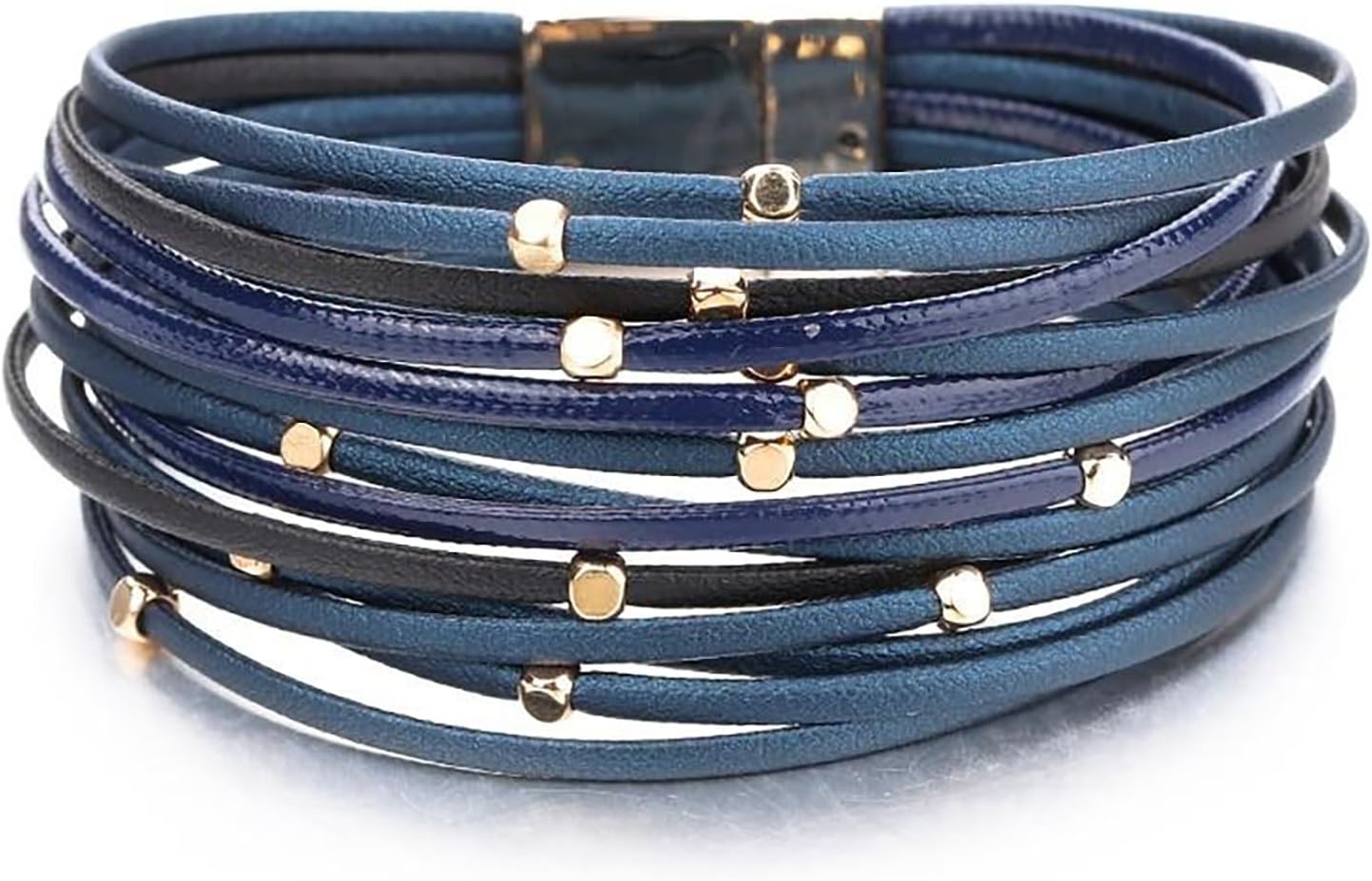 Manufacturer  Fesciory Leopard Bracelet for Women, Boho Leather Wrap Multi-Layer Pearl Crystal Bracelet Bangle Jewelry  bracelets