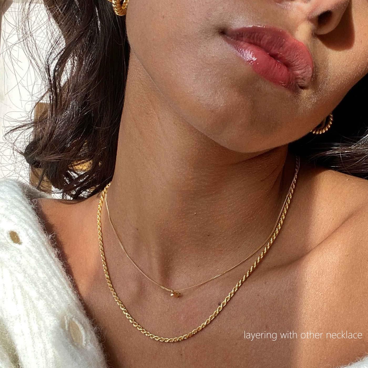 Manufacturer  Freekiss Herringbone Necklace for Women,Dainty Gold Necklace,14k Gold Plated Snake,Gold Chain Choker Necklaces,Simple Gold Layered Necklaces,Gold Jewelry Gift for Women  Necklace