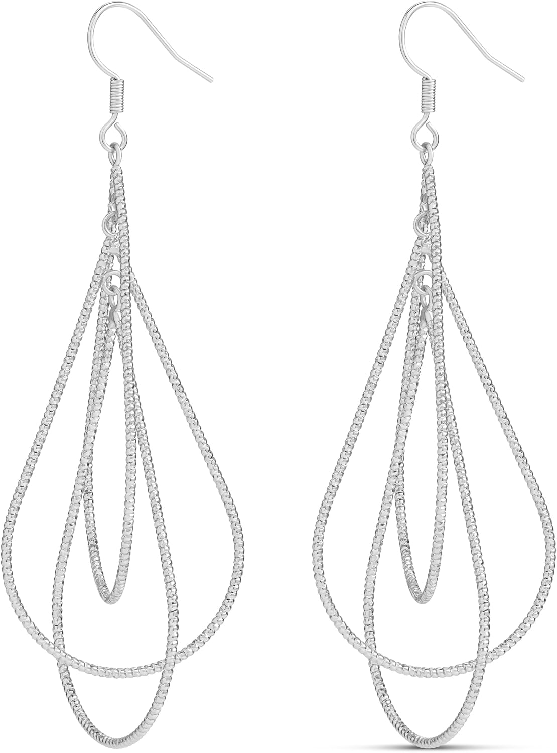 Manufacturer  MILLA Teardrop Earrings - Designer Silver Statement Earrings or Gold Dangle Earrings for Women Trendy Upscale Dangly Earrings  earring