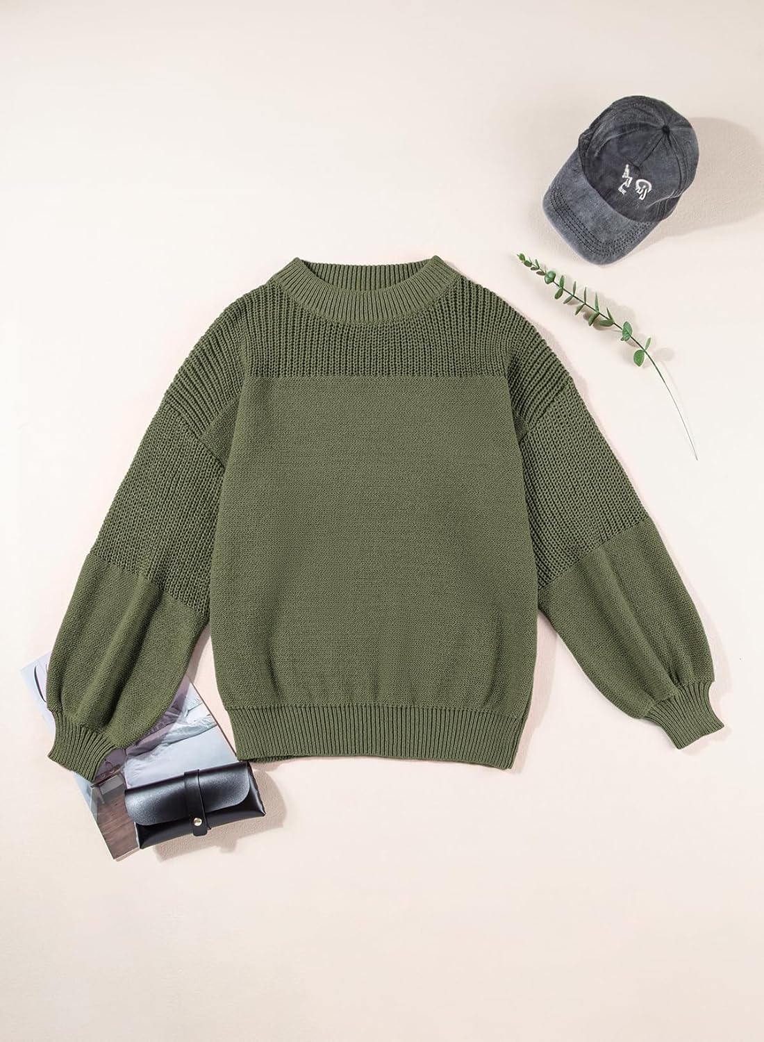 Manufacturer  Dokotoo Women's Casual Long Sleeve Sweaters Loose Crewneck Knit Solid Pullover Sweater Jumper Tops   sweaters