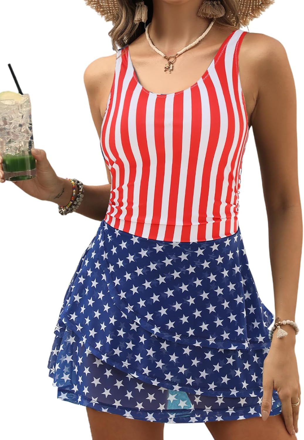 Manufacturer  CiCiBird Women One Piece Tummy Control Swimsuit Modest Swim Dress Bathing Suit Skirt Swimwear  Swimsuit