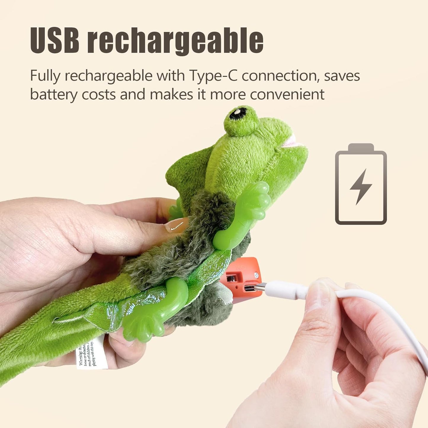 Manufacturer  Migipaws Cat Toys, Touch Activated Flapping Chirping Lizard Kitten Toy with Catnip for Indoor Cats Kicker, Rechargeable (Green)    Cat toy