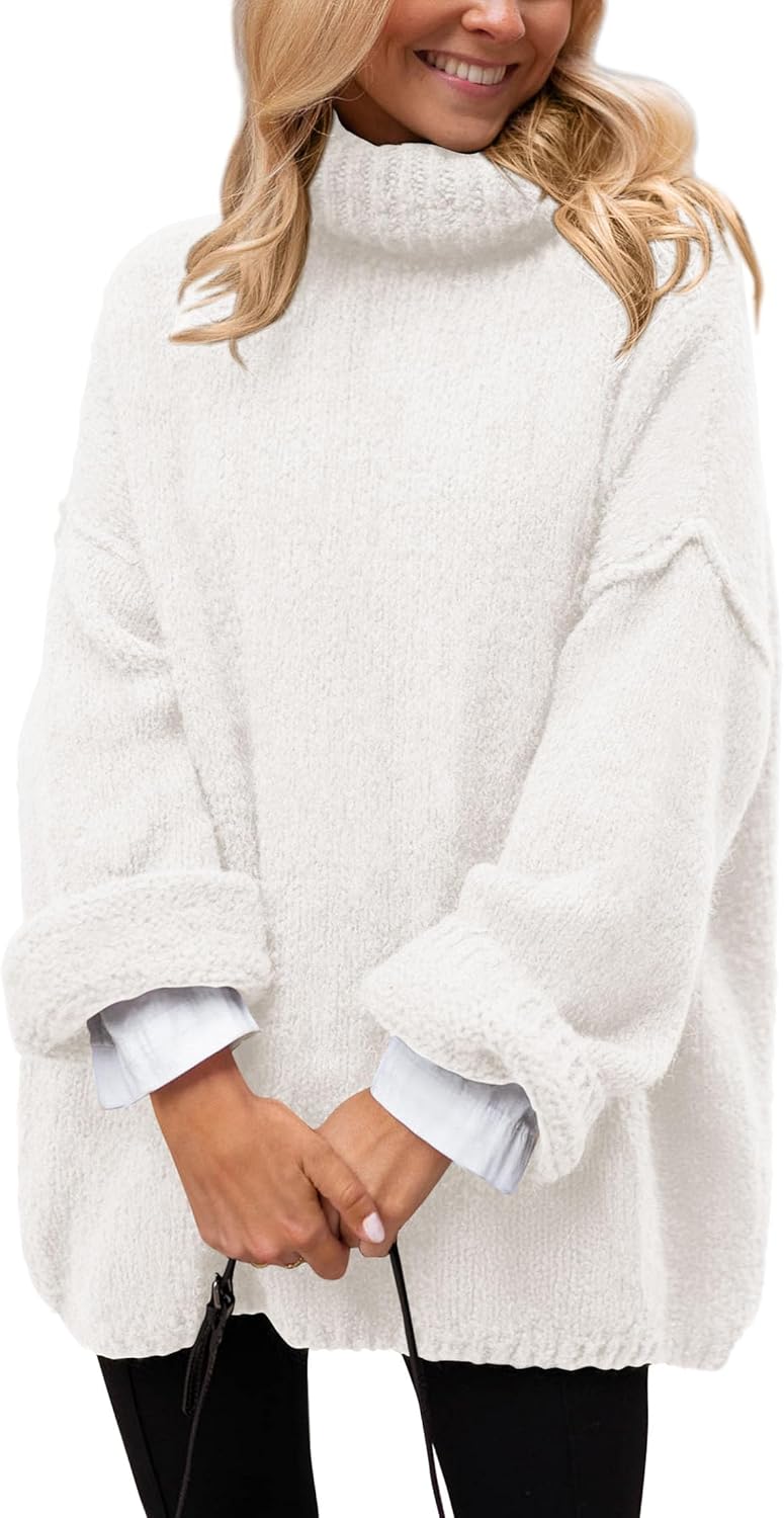 Manufacturer  PRETTYGARDEN Oversized Sweaters for Women  Chunky Turtleneck Sweater Fall Clothes Long Sleeve Tops Winter Clothing   sweaters