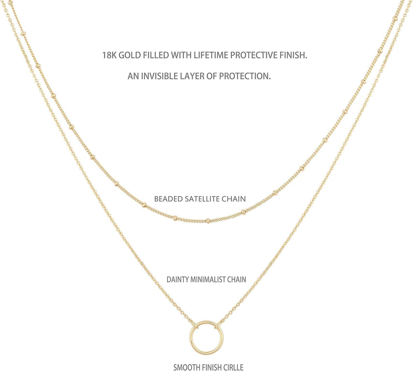 Manufacturer  MEVECCO Layered Heart Necklace Pendant Handmade 18k Gold Plated Dainty Gold Choker Arrow Bar Layering Long Necklace for Women  necklace