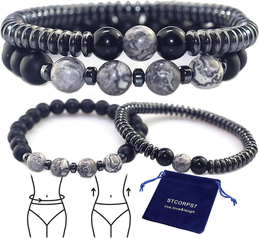 Manufacturer  Manufacturer  Magnetic Healing Bracelet – Adjustable Hematite Bracelet for Lymph Drainage, Arthritis, Anxiety Relief, Swelling Reduction & Weight Loss – Slimming Bracelet for Women & Men  bracelets