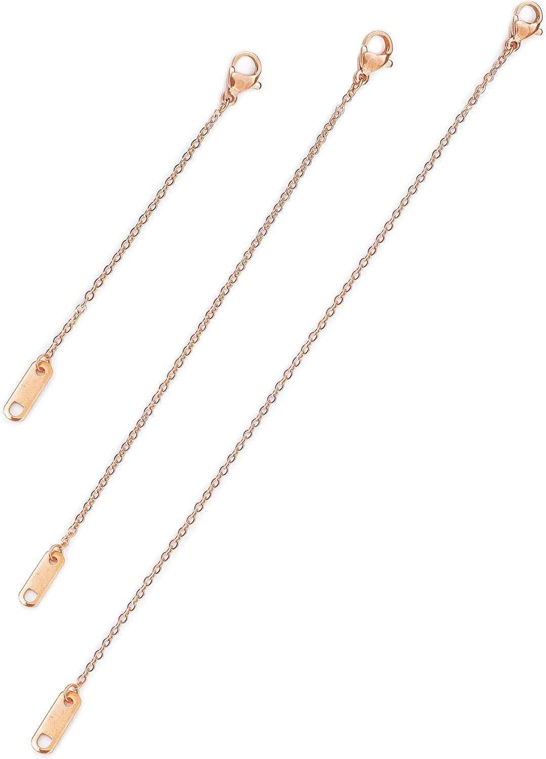 Manufacturer  Altitude Boutique 18k Gold Plated Necklace Extenders Delicate Necklace Extender Chain Set for Women 3 Piece Set, Extensions 2", 4", 6" Inches Hypoallergenic in Gold, Rose Gold, or Silver  Necklace