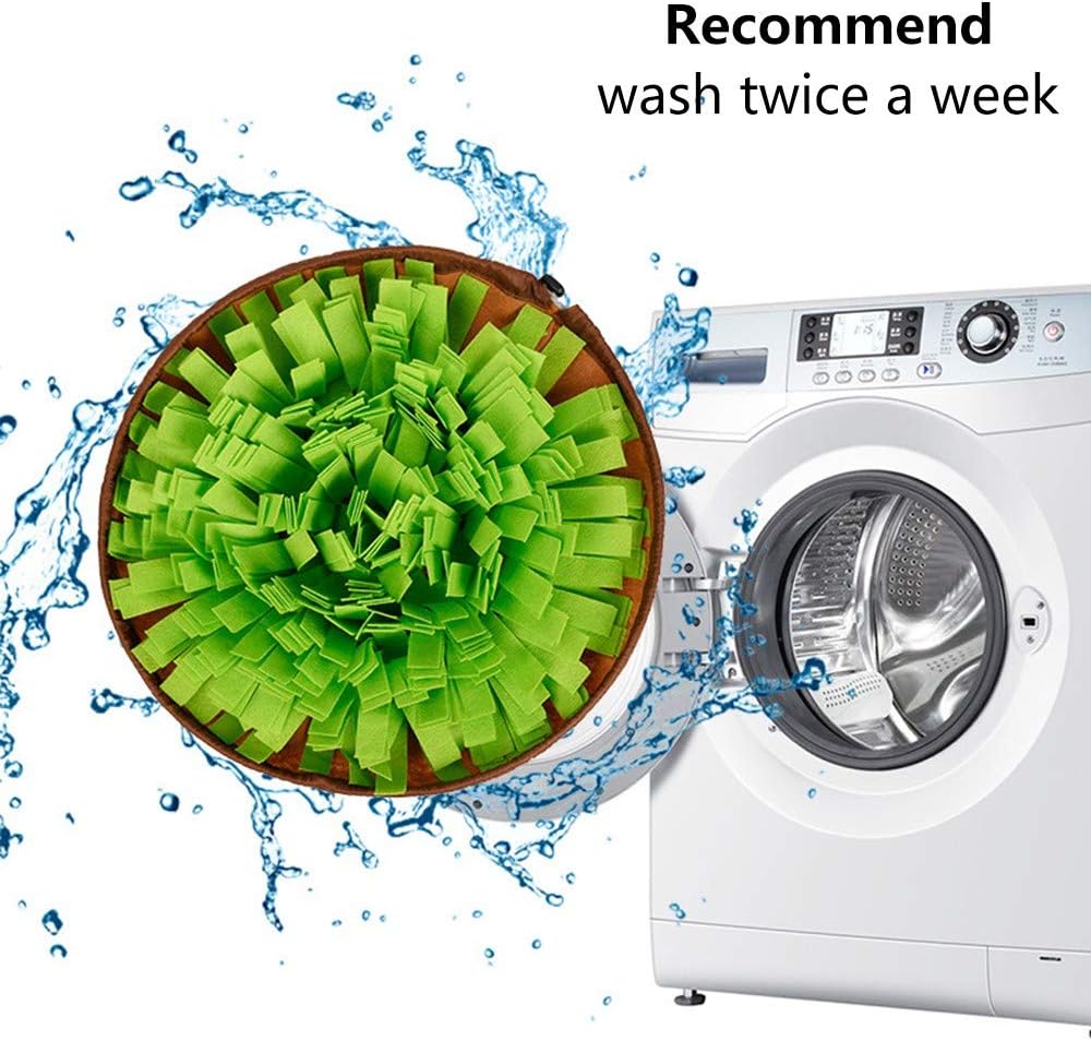 Manufacturer   AWOOF Pet Snuffle Mat for Dogs, Interactive Feed Game for Boredom, Encourages Natural Foraging Skills for Cats Dogs Bowl Travel Use, Dog Treat Dispenser Indoor Outdoor Stress Relief    Dog toy