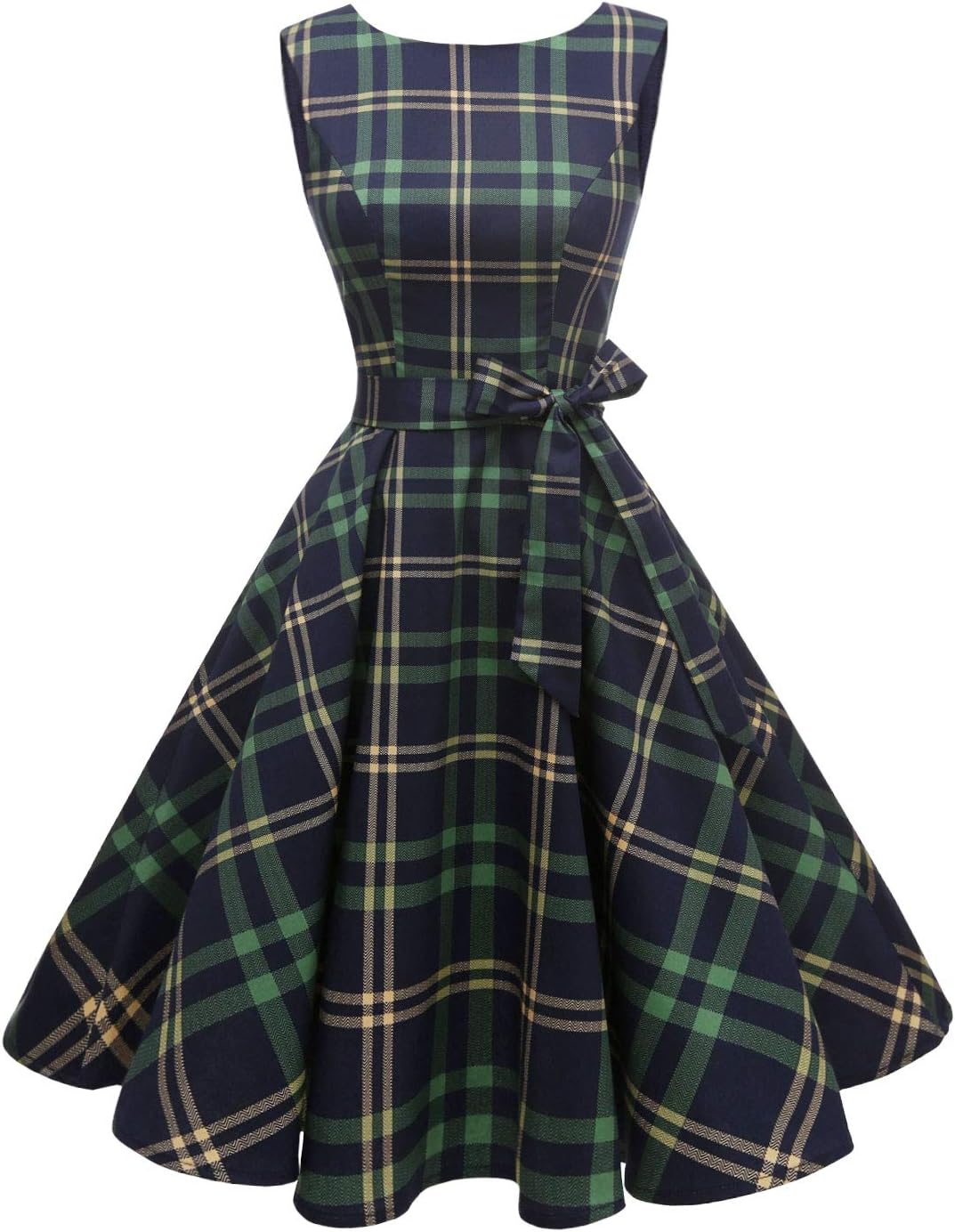 Manufacturer  Hanpceirs Women's Boatneck Sleeveless Swing Vintage 1950s Cocktail Dress New dresses