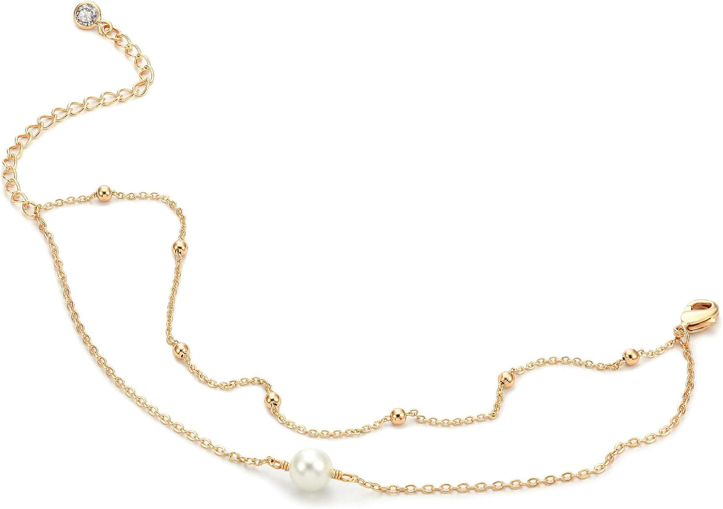 Manufacturer  MEVECCO Bracelet for Women 14K Gold Plated Dainty Chain Simple Jewelry Cute Handmade Minimalist for Her  bracelets