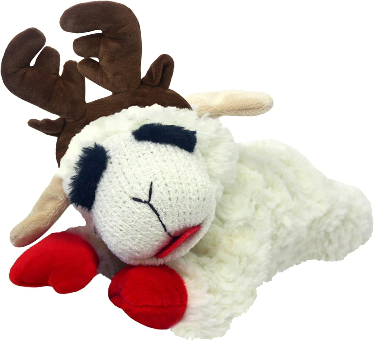 Manufacturer   Multipet Mini Lamb Chop Officially Licensed, Plush, Squeak Pet Toy (White, 10')    Dog toy
