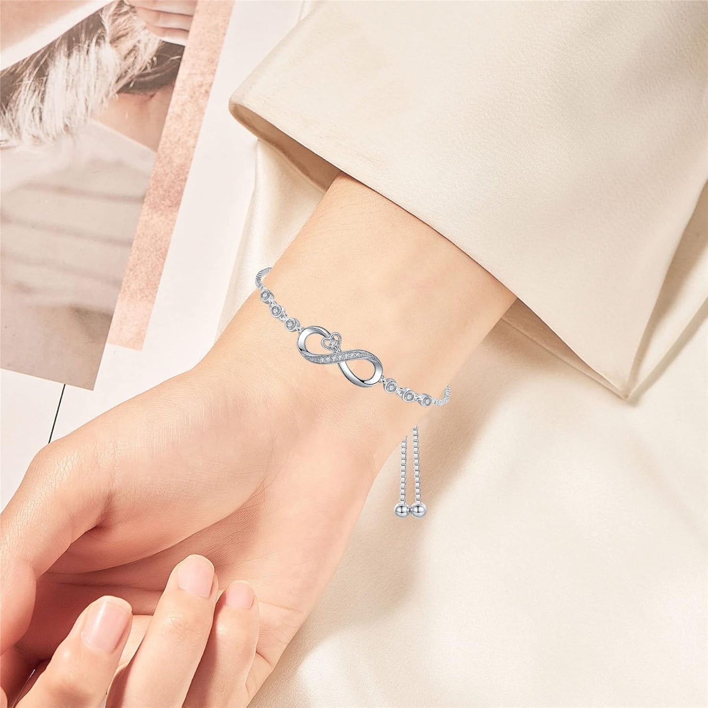 Manufacturer  Gifts for Women Mom, Infinity Love Bracelets for Women Girls Girlfriend, Birthday Mothers Day Jewelry Gifts for Mom Wife from Daughter Son  bracelets