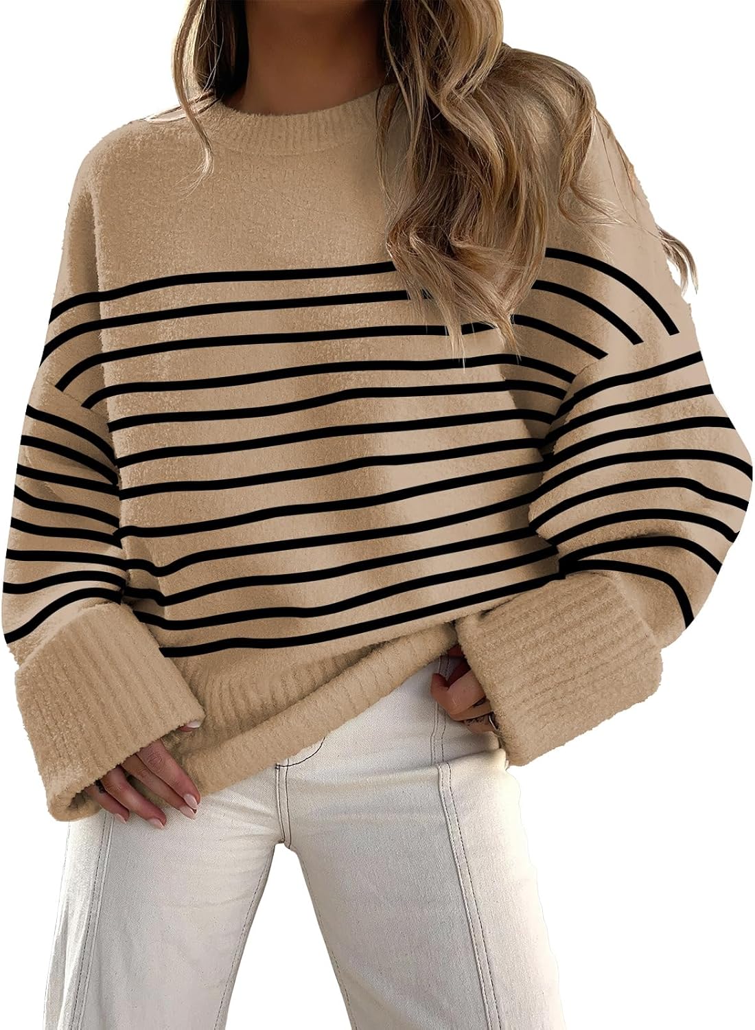 Manufacturer  ANRABESS Women's Oversized Sweaters 2025 Long Sleeve Fuzzy Knit Casual Chunky Pullover Sweater Fall Outfits Clothes   sweaters