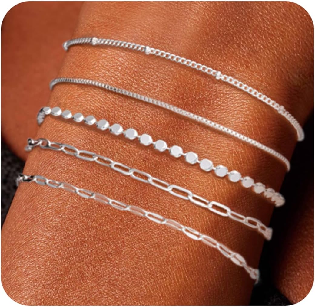 Manufacturer  Dainty 14K Gold Bracelets for Women - Waterproof Stackable Gold Bracelet Set - Perfect for Stylish Women  bracelets