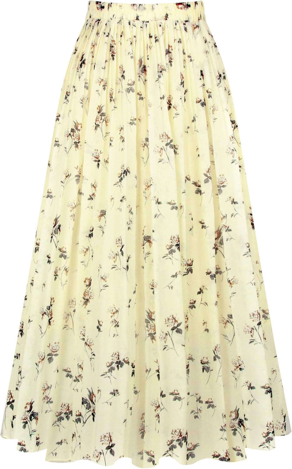 Manufacturer  Kingfancy Women's Pleated Skirt Chiffon Elastic Waist A-Line Midi Length Skirt skirts