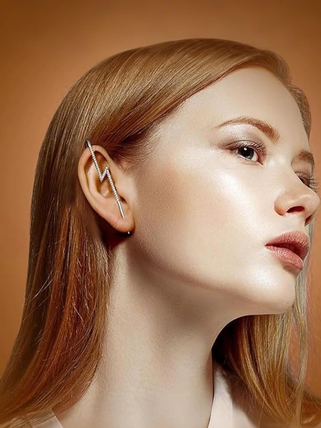 Manufacturer  Vintage Ear Wrap Crawler Hook Earrings Crystal Long Piercing Star-Shape Lightning Bolt Exaggerate Wrap Climber Earrings Gold Silver Cz Ear Cuff Earrings for Women  earring