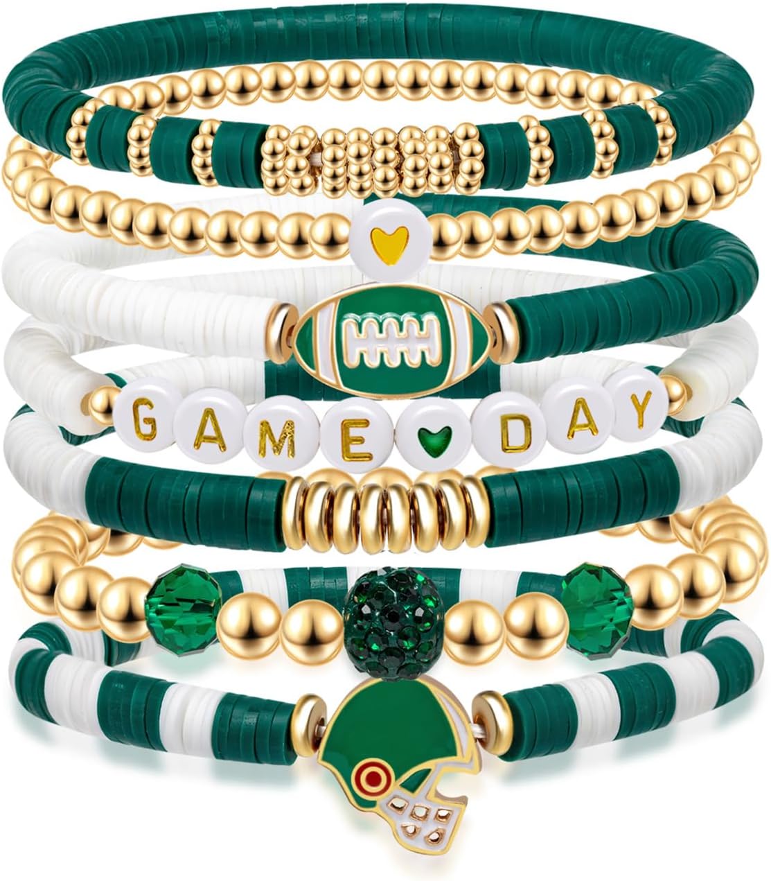 Manufacturer  Artlunar Game Day Football Charm Bracelet: Stackable Sports Jewelry for Moms & Dads - Perfect for Football Fans  bracelets