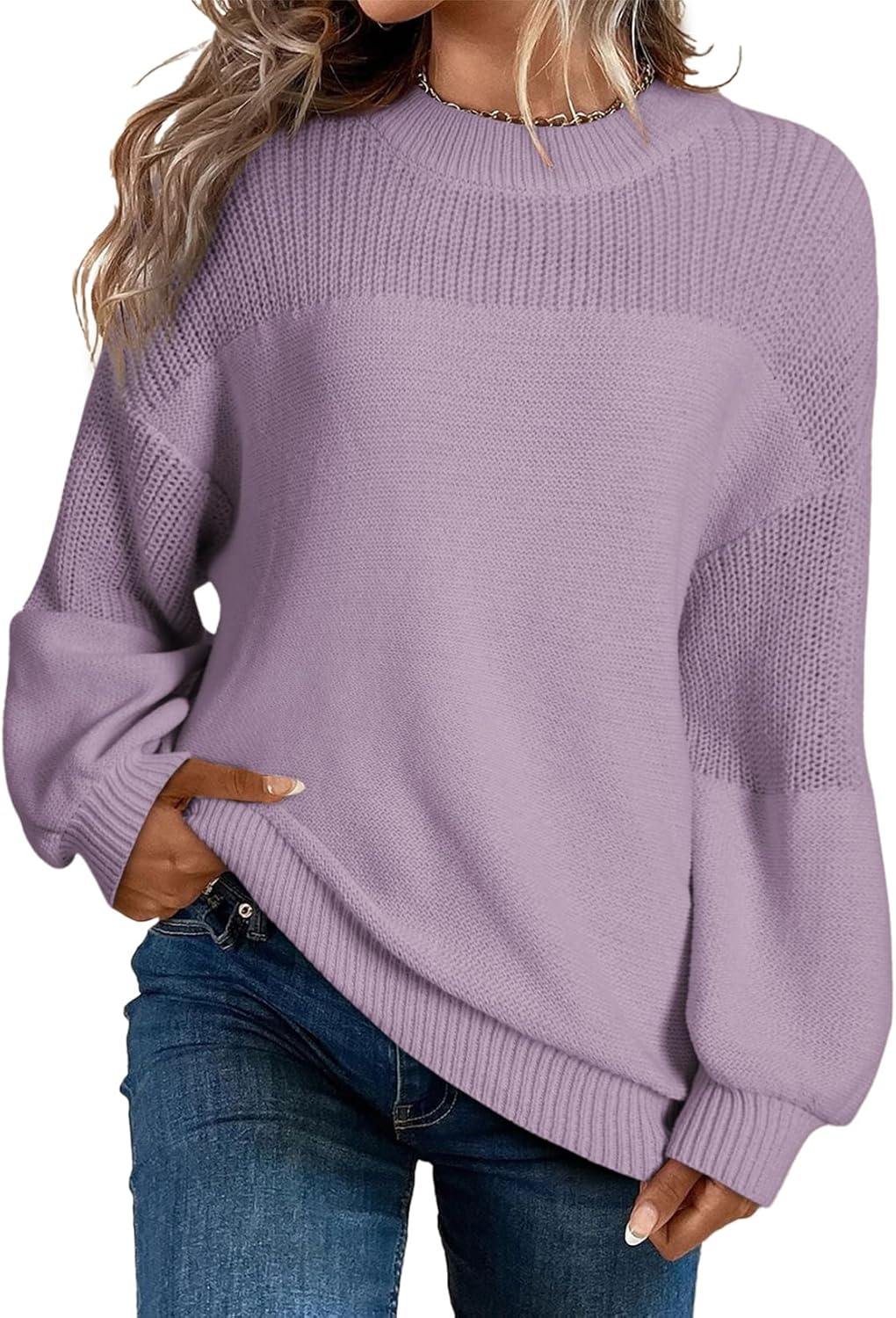 Manufacturer  Dokotoo Women's Casual Long Sleeve Sweaters Loose Crewneck Knit Solid Pullover Sweater Jumper Tops   sweaters
