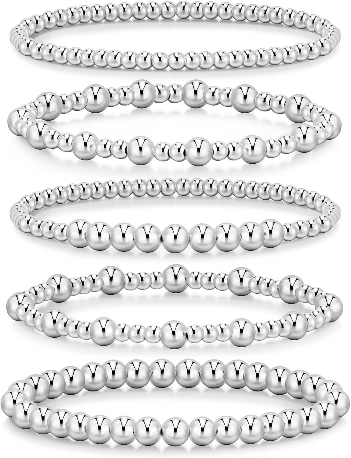 Manufacturer  adoyi Gold Bracelets for Women Beaded Bracelet 14K Gold Plated Bracelet Stack Strand Stretch Bead Ball Bracelet Set Stackable Bracelet Adjustable Bracelet Set Jewelry for Gifts  bracelets