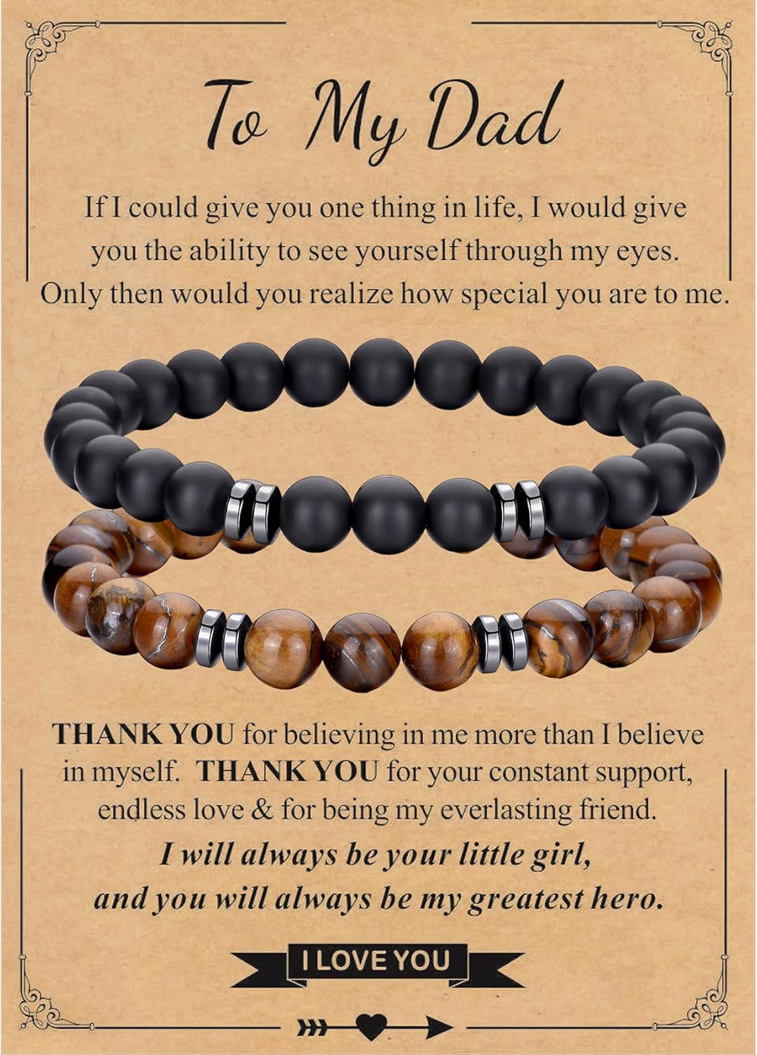 Manufacturer  RANKEEF Tiger Eye Bracelet For Men 8MM Natural Stone Stretch Adjustable Black Crystal Beaded Bracelet for Men Women Gifts  bracelets