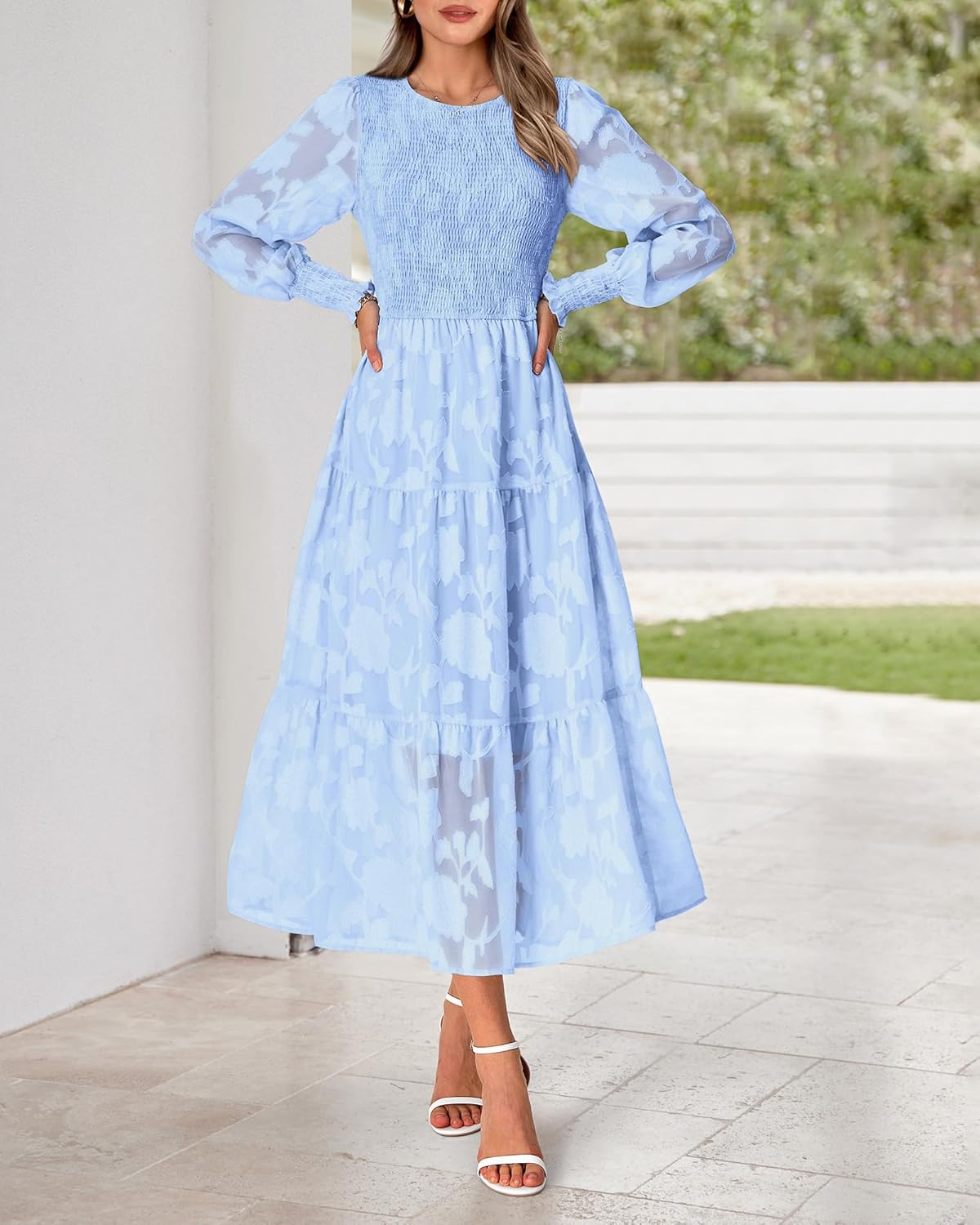 Manufacturer  BTFBM Wedding Guest Dresses for Women Fall Fashion  Casual Long Sleeve Floral Maxi Boho Homecoming Dress dresses
