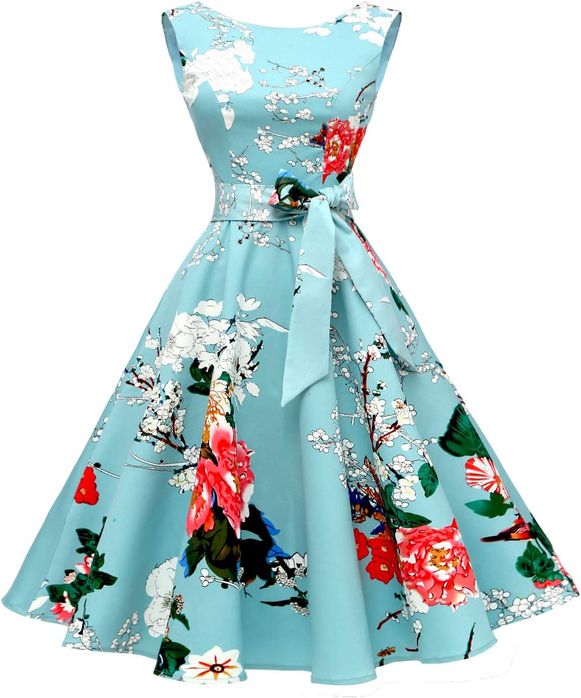 Manufacturer  Hanpceirs Women's Boatneck Sleeveless Swing Vintage 1950s Cocktail Dress New dresses