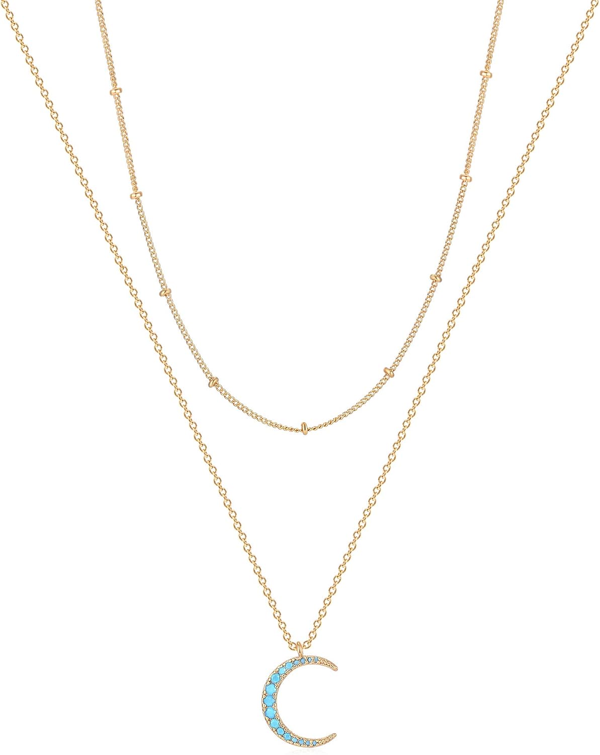 Manufacturer  MEVECCO Layered Heart Necklace Pendant Handmade 18k Gold Plated Dainty Gold Choker Arrow Bar Layering Long Necklace for Women  necklace