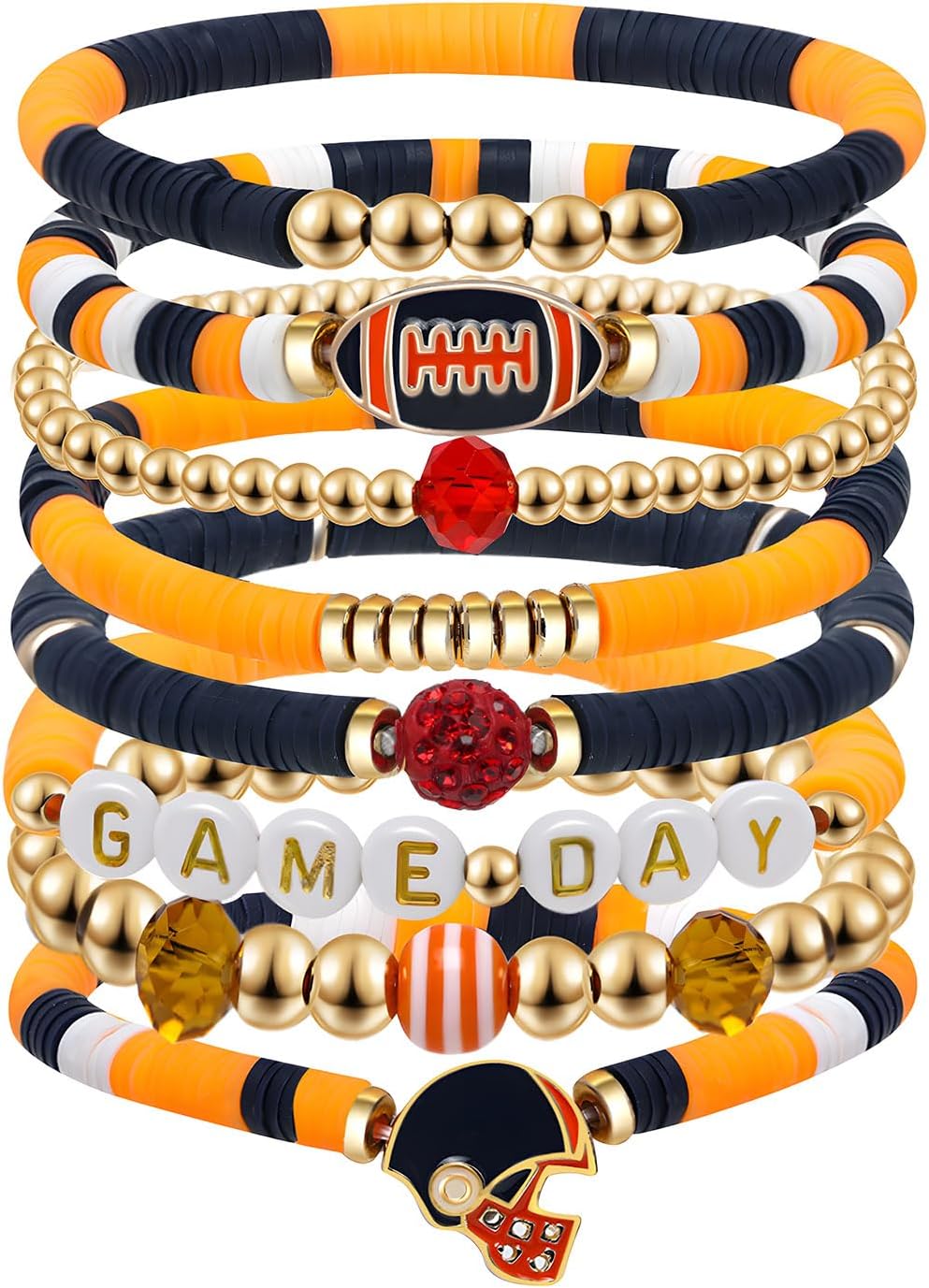 Manufacturer  Artlunar Game Day Football Charm Bracelet: Stackable Sports Jewelry for Moms & Dads - Perfect for Football Fans  bracelets