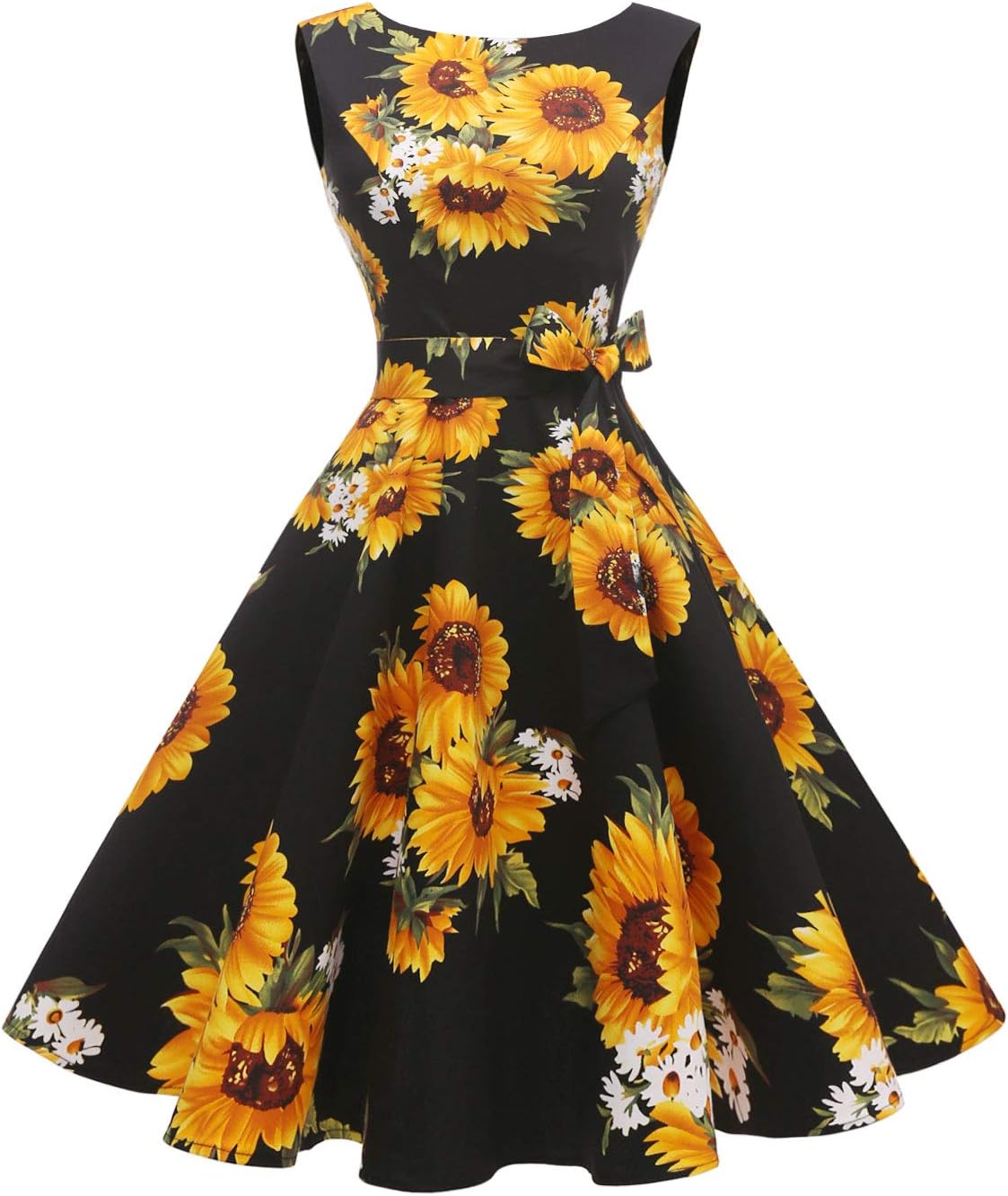 Manufacturer  Hanpceirs Women's Boatneck Sleeveless Swing Vintage 1950s Cocktail Dress New dresses