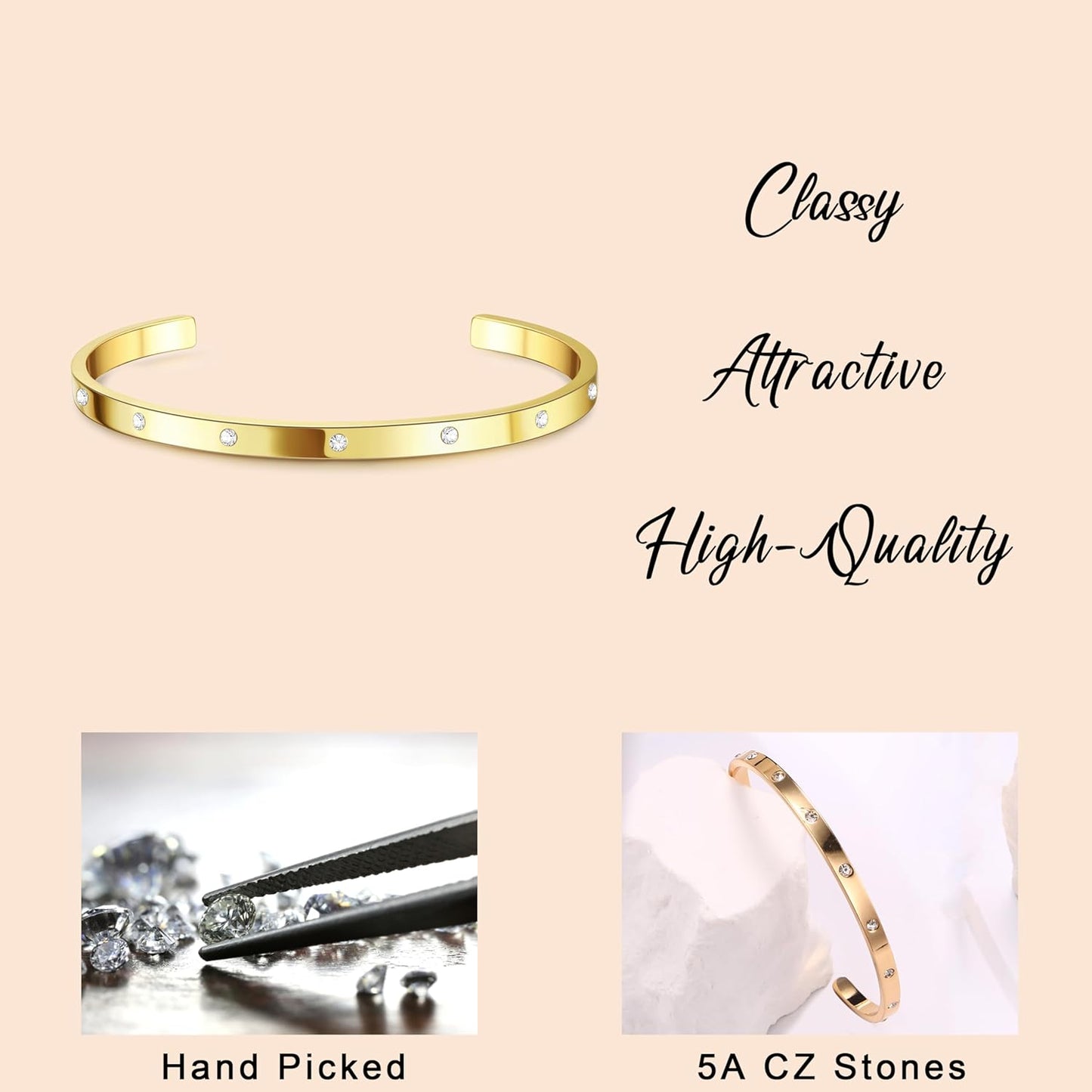 Manufacturer  Fansilver 14K Gold Bracelets for Women Trendy Bangle Cuff Chain Bracelets Set Gold Plated Paperclip Bead Tennis Bracelet Chunky Gold Filled Bracelet Stack 3/4PCS  bracelets