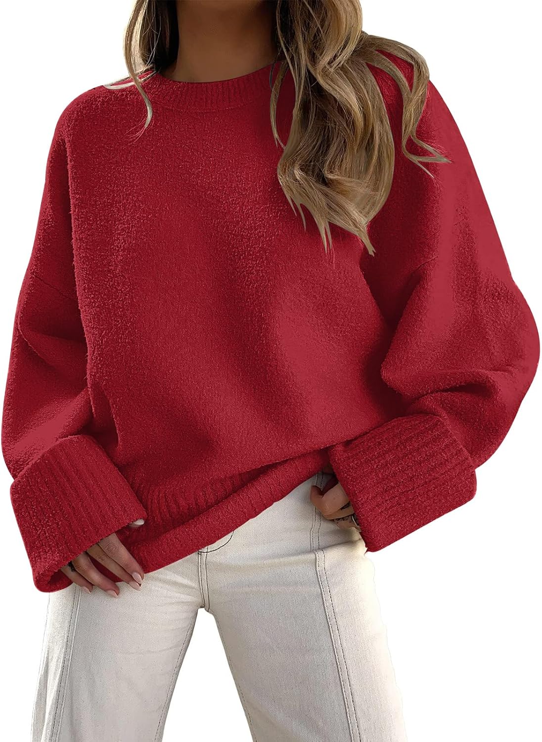 Manufacturer  LILLUSORY Women's Oversized Sweaters Fuzzy Chunky Warm Pullover Sweater   sweaters