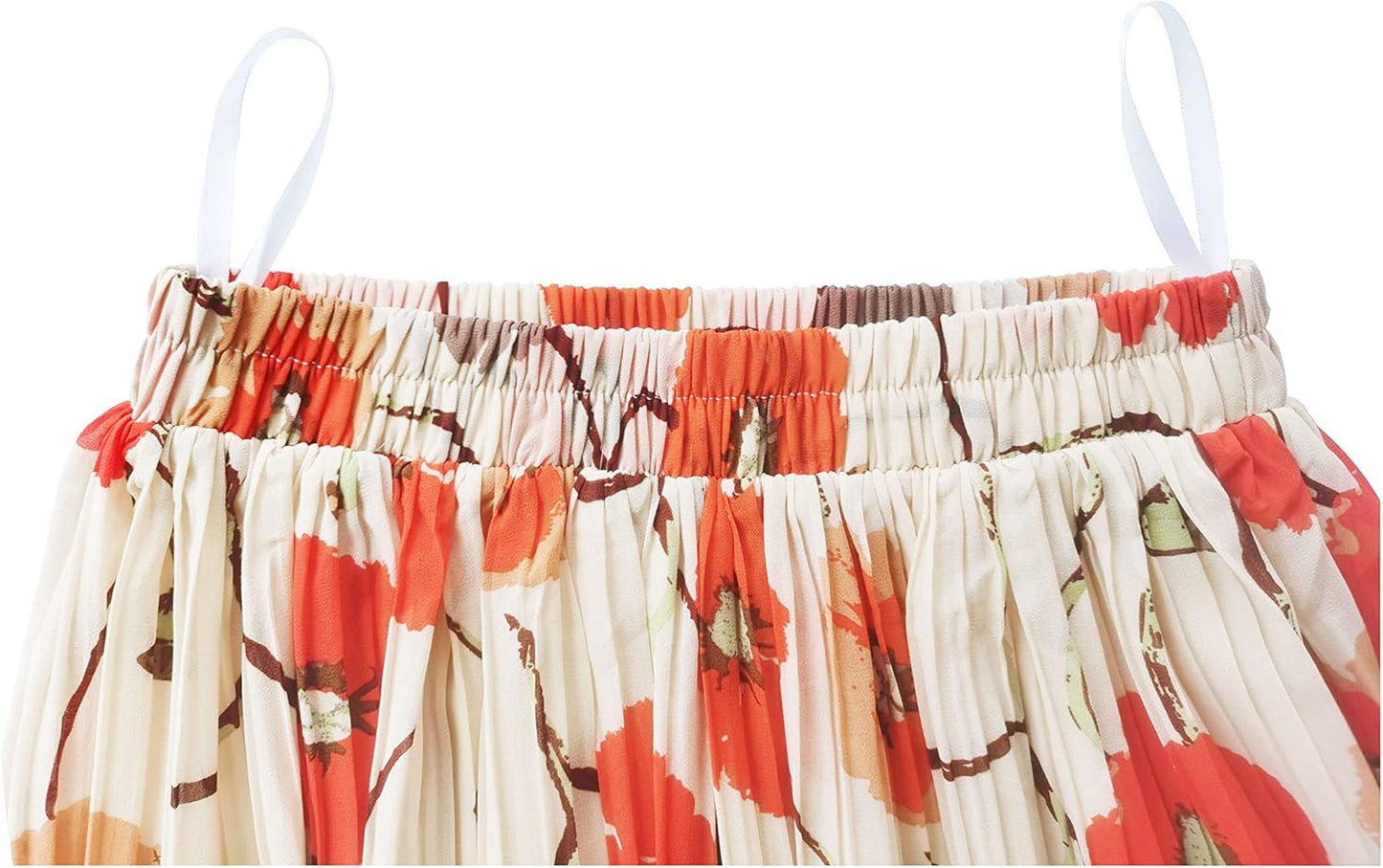 Manufacturer  Kingfancy Women's Pleated Skirt Chiffon Elastic Waist A-Line Midi Length Skirt skirts