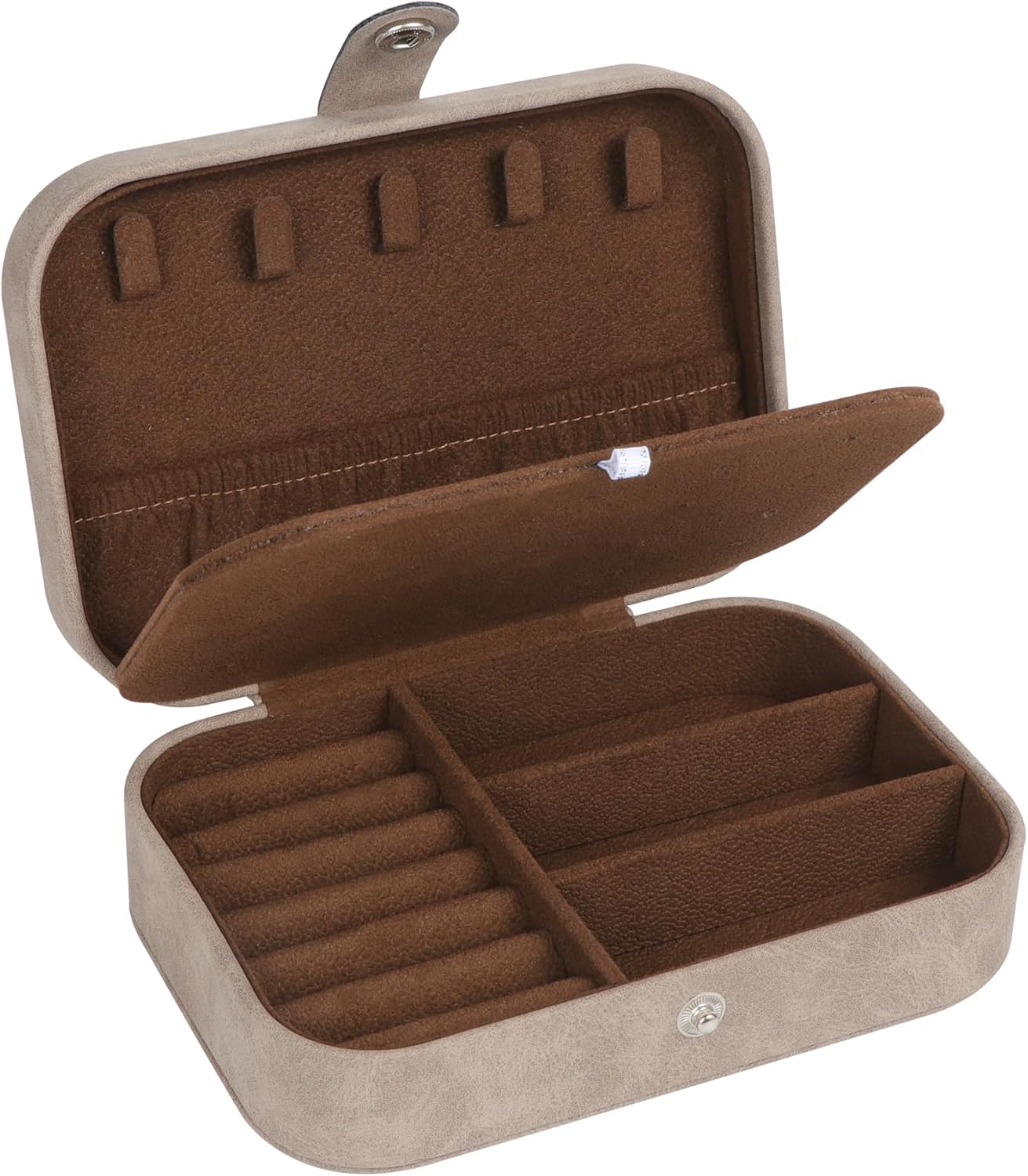 Manufacturer  Travel Jewelry Box, PU Leather Small Jewelry Organizer for Women Girls, Portable Mini Travel Case Display Storage Holder Boxes for Stud Earrings, Rings, Necklaces, Bracelets (Pink)   rings