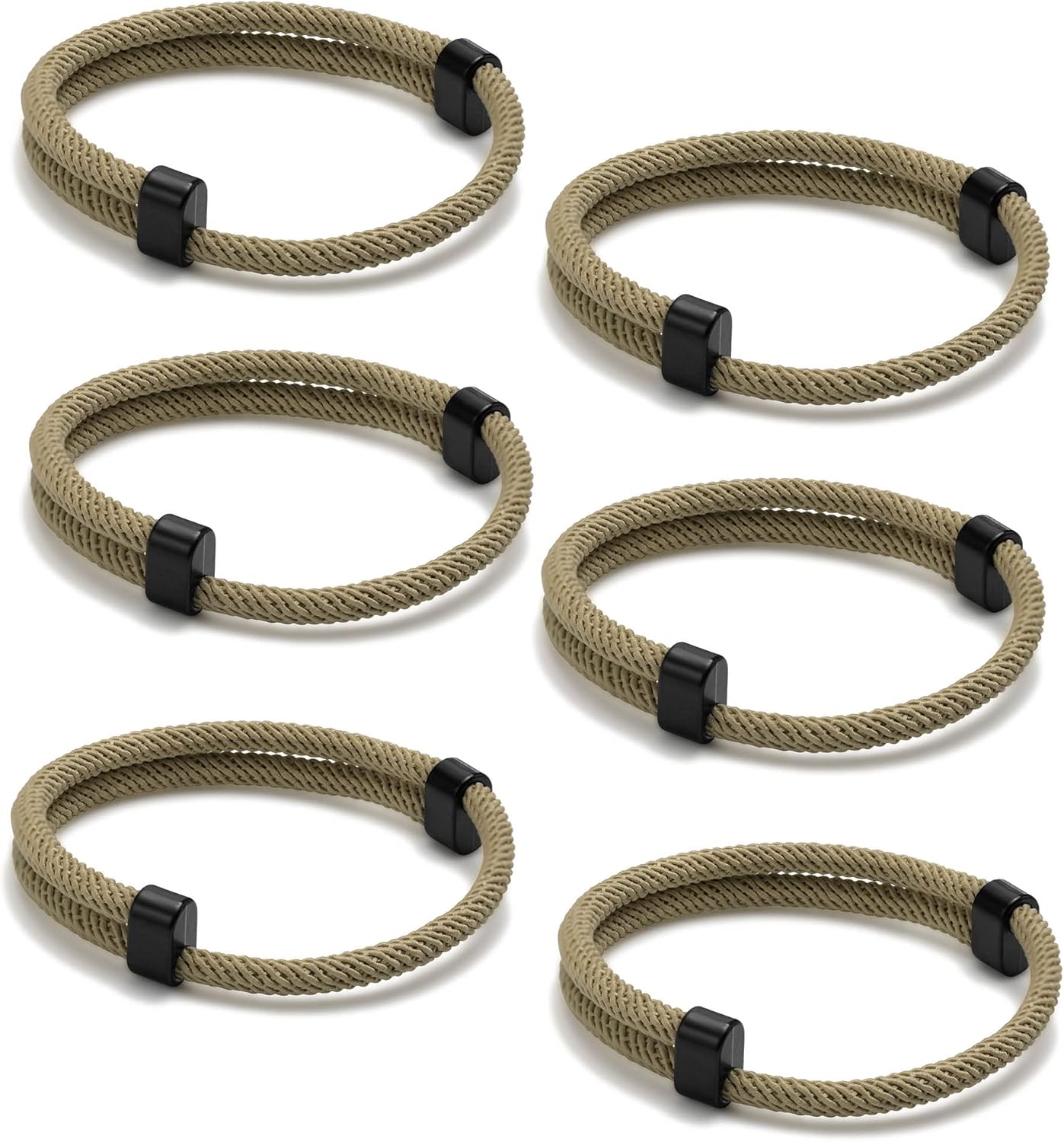 Manufacturer  TempBeau Nautical Braided Rope Bracelets Set - 6 Pcs Adjustable Braided Cord Bracelet, Handmade Navy Marine String Bracelet with Metal Knot, Men Women Braided Bracelets Gifts  bracelets