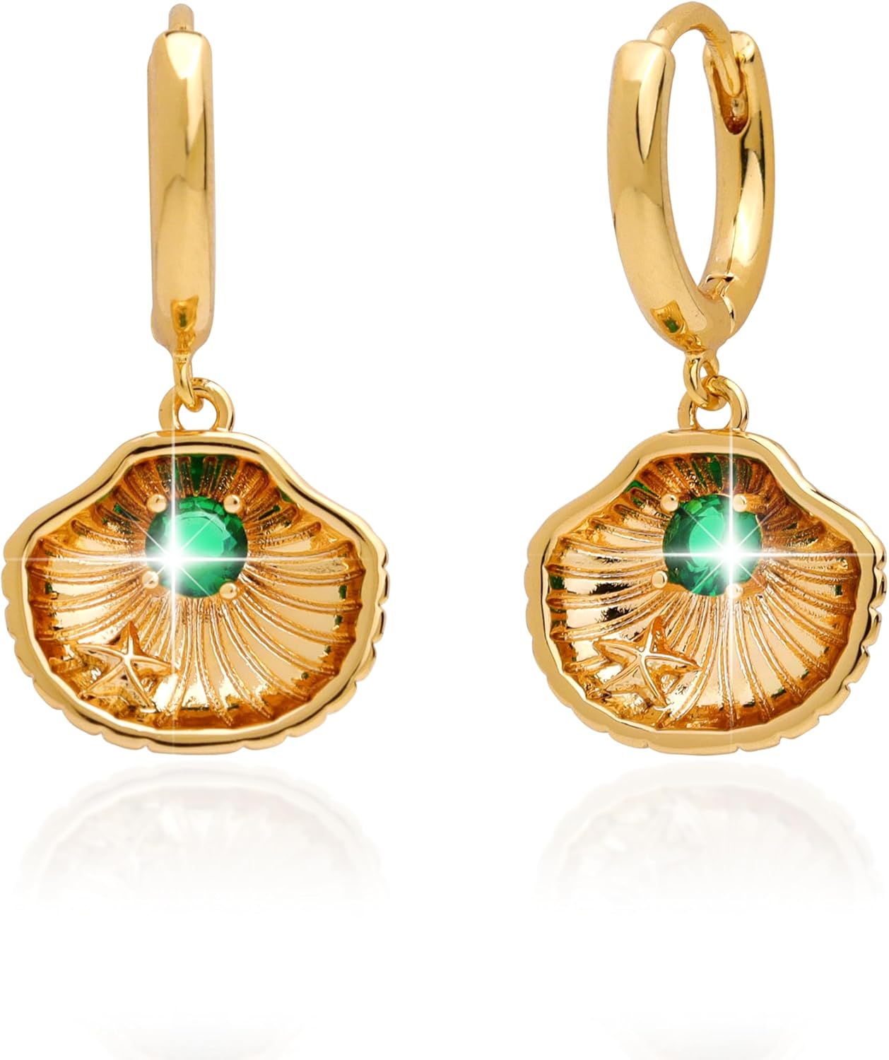 Manufacturer  Sonateomber Gold Silver Small Hoop Dangle Earrings for Women, Trendy Dainty Rhinestone CZ Dangling Prom Wedding Leaf Flower Snowflake Butterfly Starfish Fashion Jewelry Gift  earring