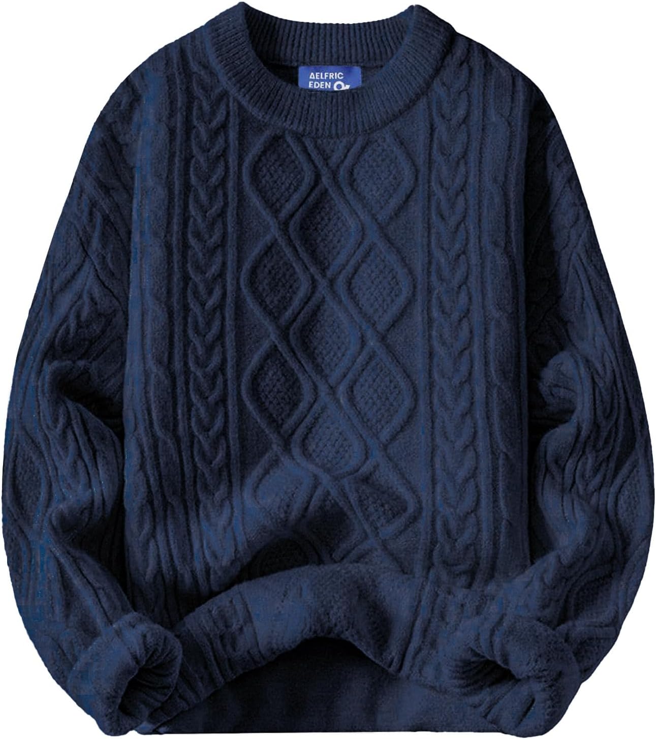 Manufacturer  Aelfric Eden Oversized Sweater 90s Vintage Cable Knit Long Sleeve Women Heavy Crewneck Pullover   sweaters