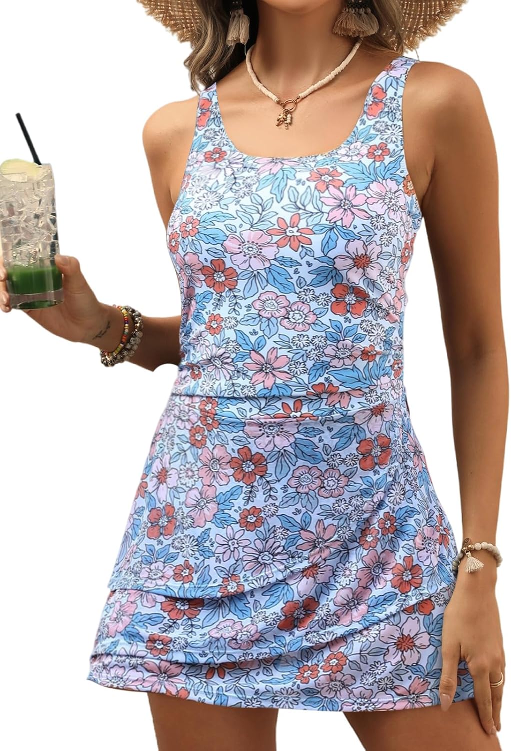 Manufacturer  CiCiBird Women One Piece Tummy Control Swimsuit Modest Swim Dress Bathing Suit Skirt Swimwear  Swimsuit