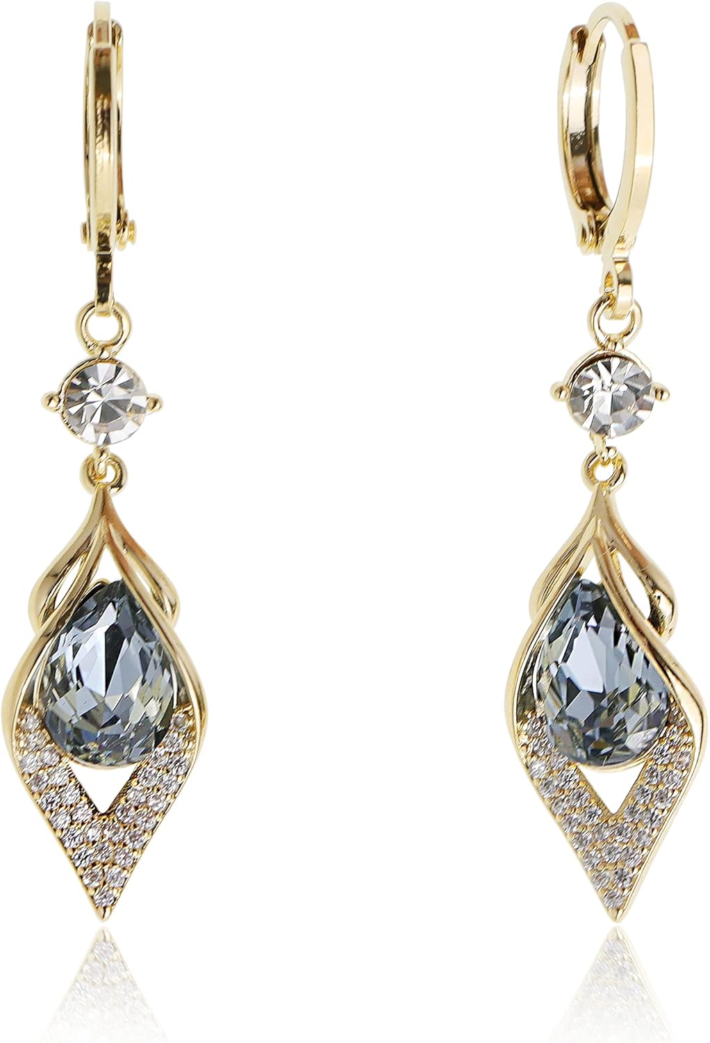 Manufacturer  Sonateomber Gold Silver Small Hoop Dangle Earrings for Women, Trendy Dainty Rhinestone CZ Dangling Prom Wedding Leaf Flower Snowflake Butterfly Starfish Fashion Jewelry Gift  earring