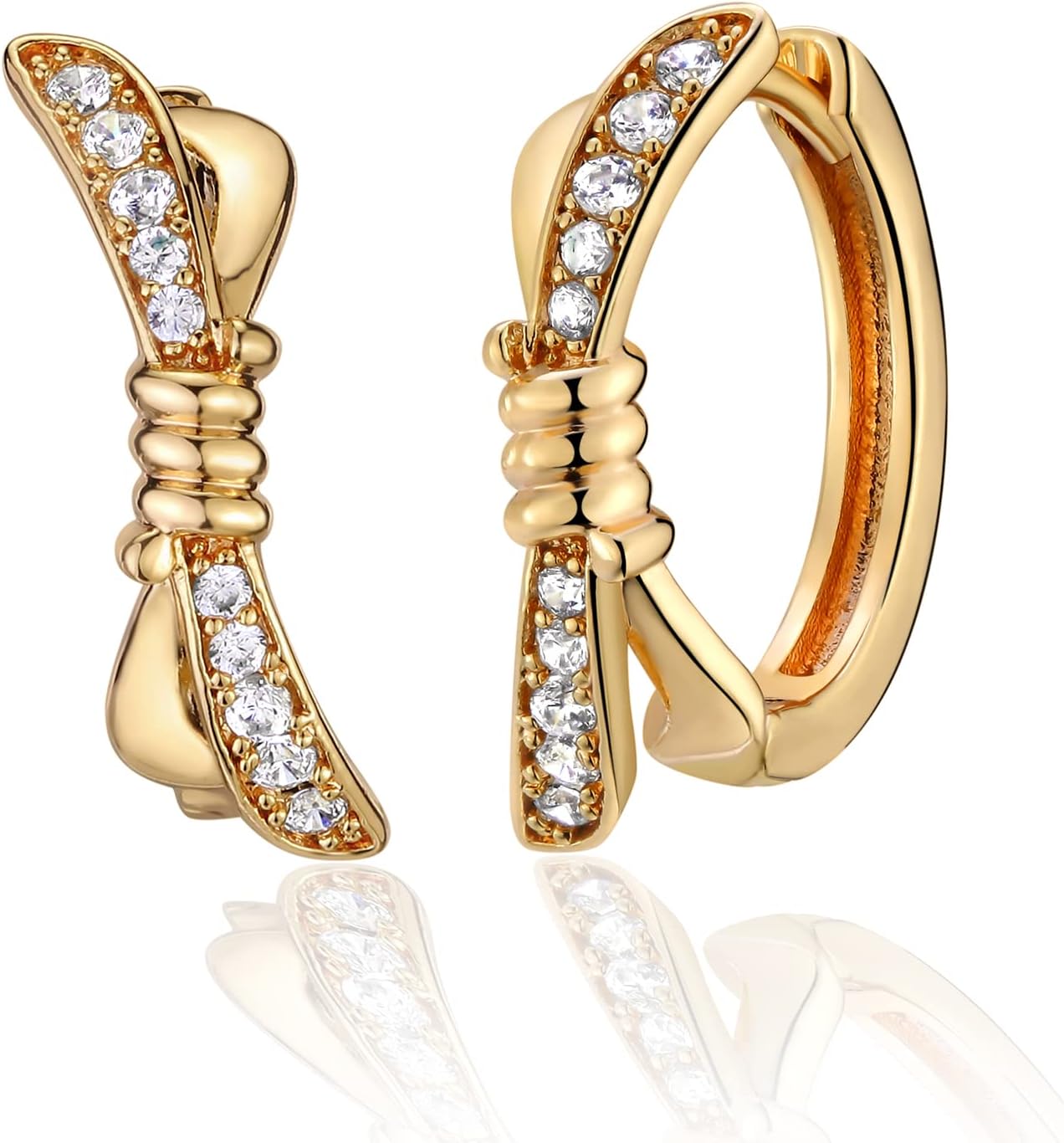 Manufacturer  VACRONA Cubic Zirconia Huggie Earrings 14k Gold Plated Tiny Earrings Small Huggie Hoop Earrings Simple Lightweight Hoops Gift for Women  earring