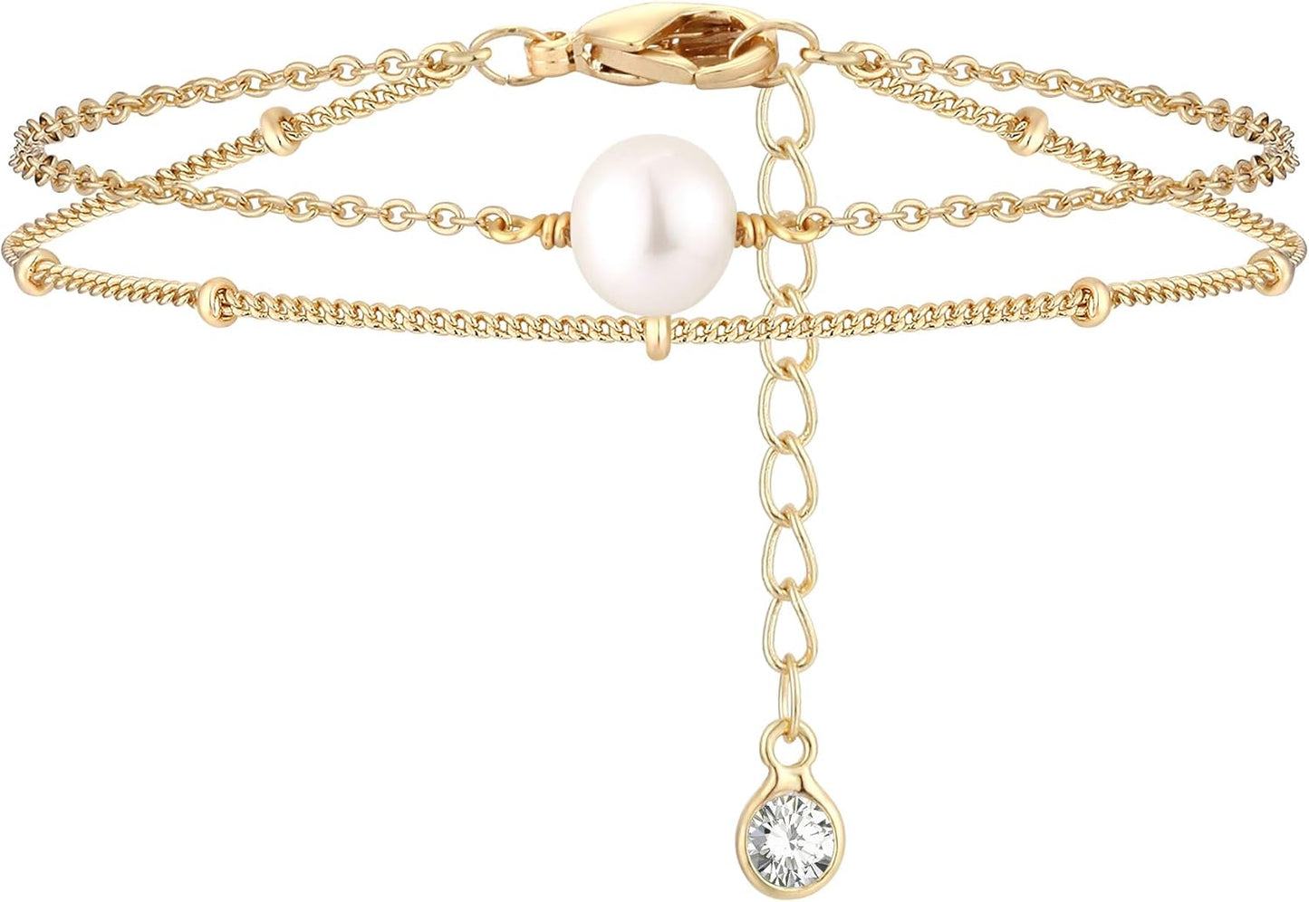 Manufacturer  MEVECCO Bracelet for Women 14K Gold Plated Dainty Chain Simple Jewelry Cute Handmade Minimalist for Her  bracelets