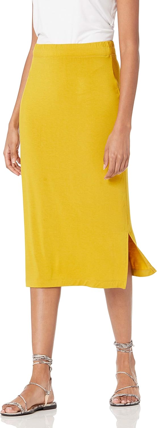 Manufacturer  Women's Pull-On Knit Midi Skirt (Available in Plus Size) dresses