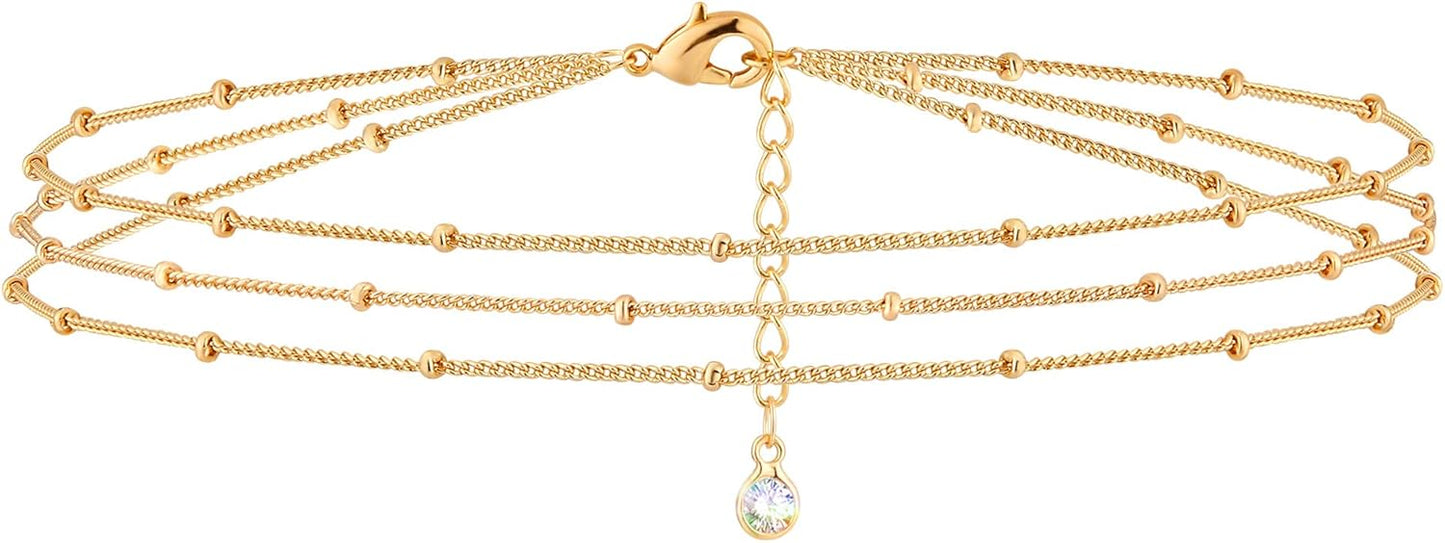 Manufacturer  MEVECCO Bracelet for Women 14K Gold Plated Dainty Chain Simple Jewelry Cute Handmade Minimalist for Her  bracelets