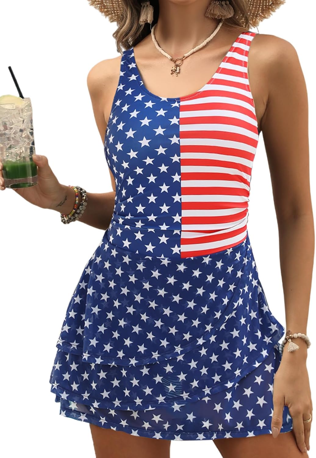 Manufacturer  CiCiBird Women One Piece Tummy Control Swimsuit Modest Swim Dress Bathing Suit Skirt Swimwear  Swimsuit