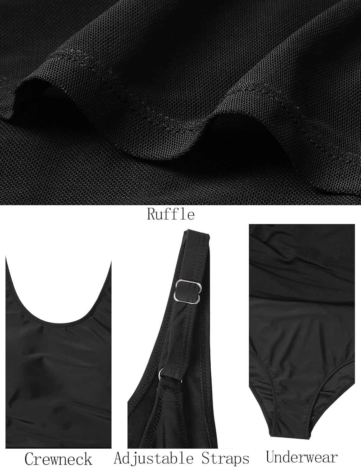 Manufacturer  CiCiBird Women One Piece Tummy Control Swimsuit Modest Swim Dress Bathing Suit Skirt Swimwear  Swimsuit