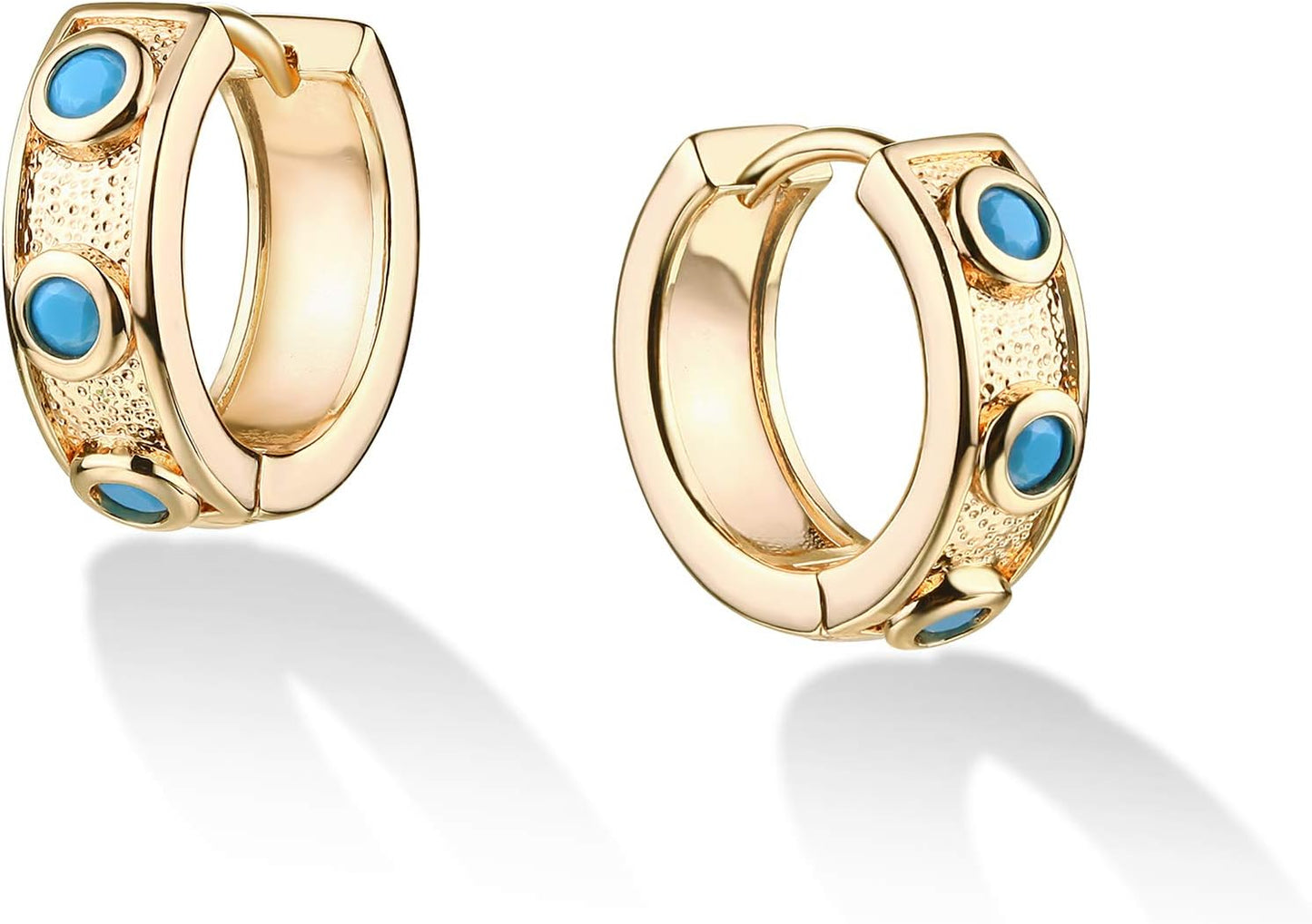 Manufacturer  VACRONA Cubic Zirconia Huggie Earrings 14k Gold Plated Tiny Earrings Small Huggie Hoop Earrings Simple Lightweight Hoops Gift for Women  earring