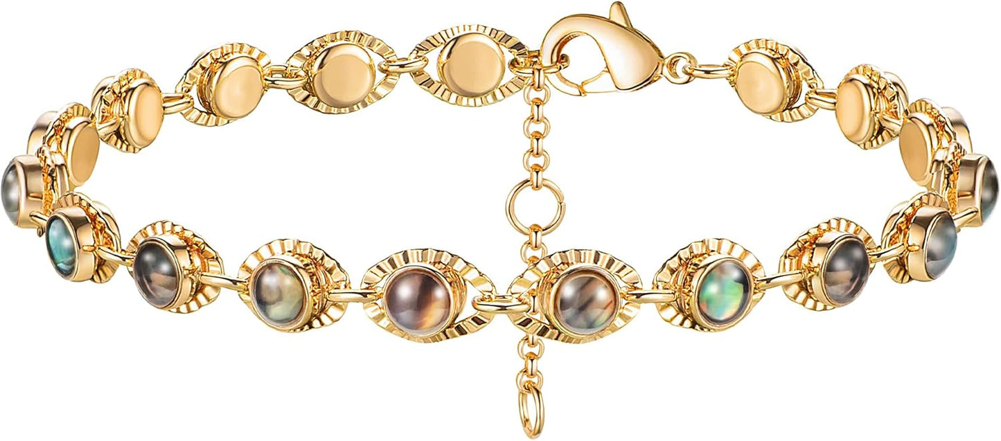 Manufacturer  MEVECCO Bracelet for Women 14K Gold Plated Dainty Chain Simple Jewelry Cute Handmade Minimalist for Her  bracelets