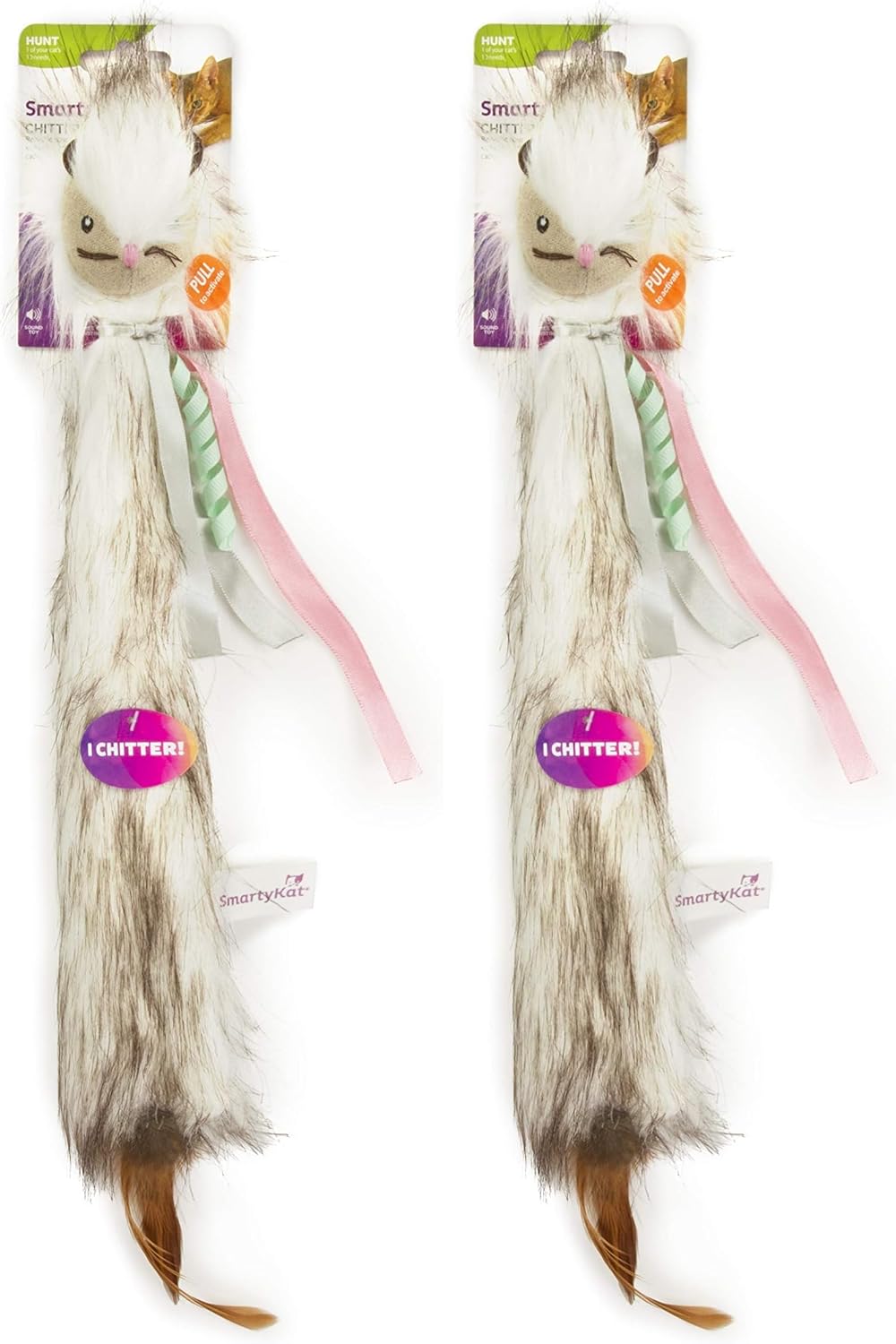 Manufacturer  SmartyKat Chickadee Chirp Electronic Sound Cat Toy, Contains Catnip, Battery Powered - Light Brown, One Size    Cat toy