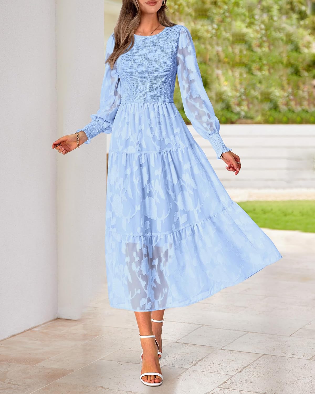 Manufacturer  BTFBM Wedding Guest Dresses for Women Fall Fashion  Casual Long Sleeve Floral Maxi Boho Homecoming Dress dresses