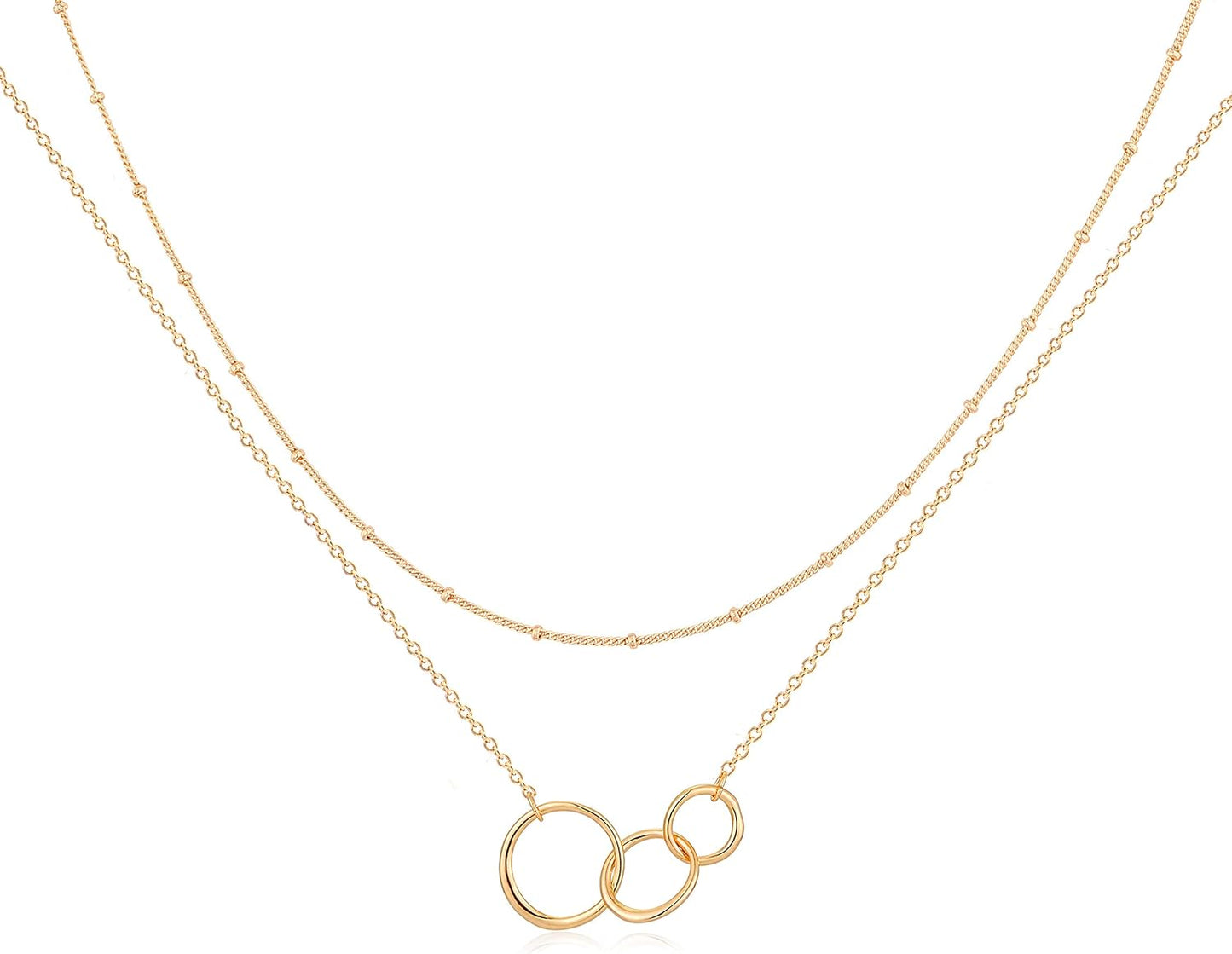 Manufacturer  MEVECCO Layered Heart Necklace Pendant Handmade 18k Gold Plated Dainty Gold Choker Arrow Bar Layering Long Necklace for Women  necklace